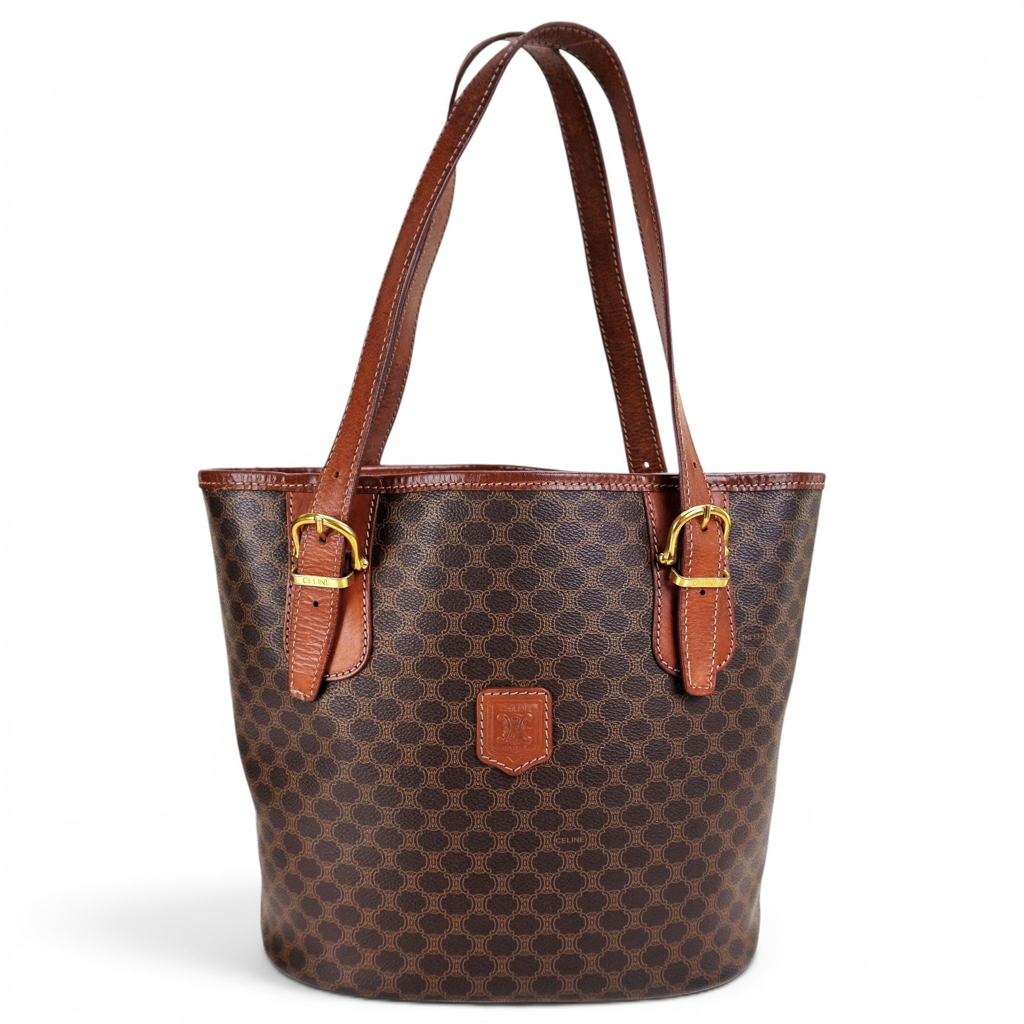 Triomphe leather handbag