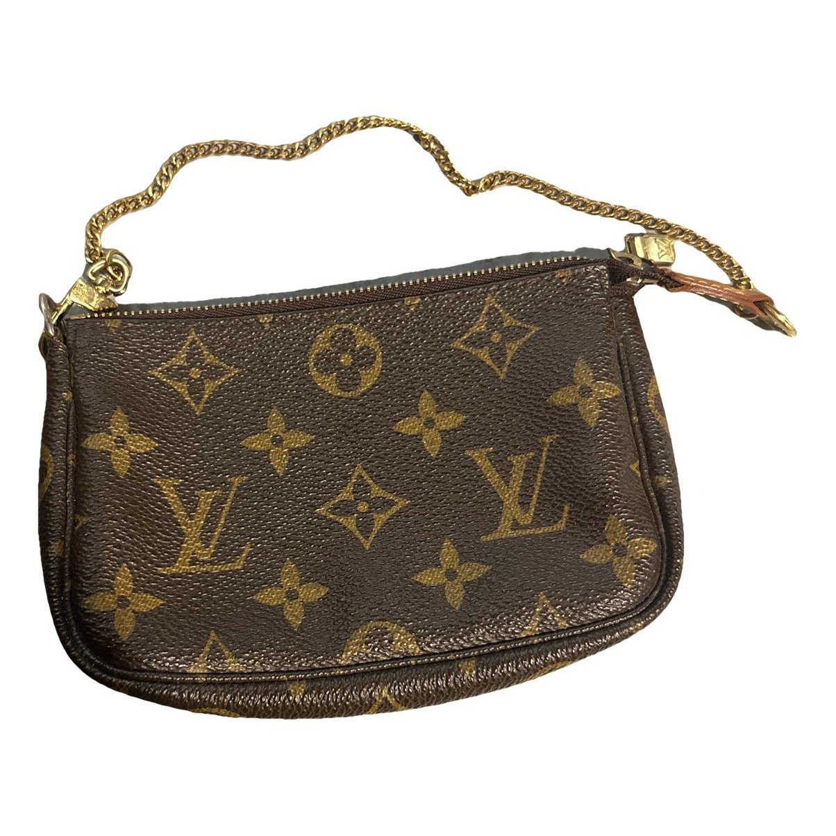 Leather clutch bag