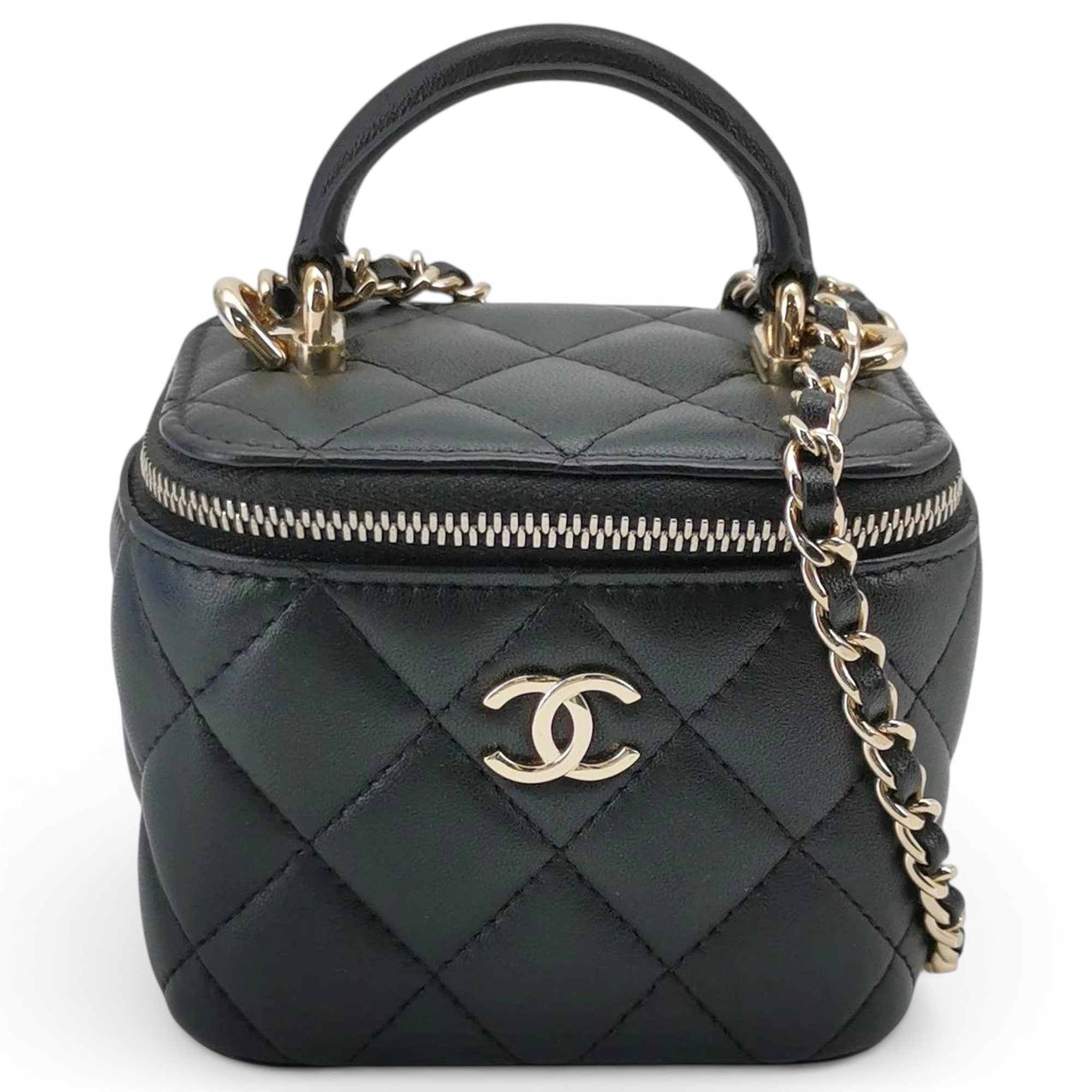 Trendy CC Vanity leather handbag
