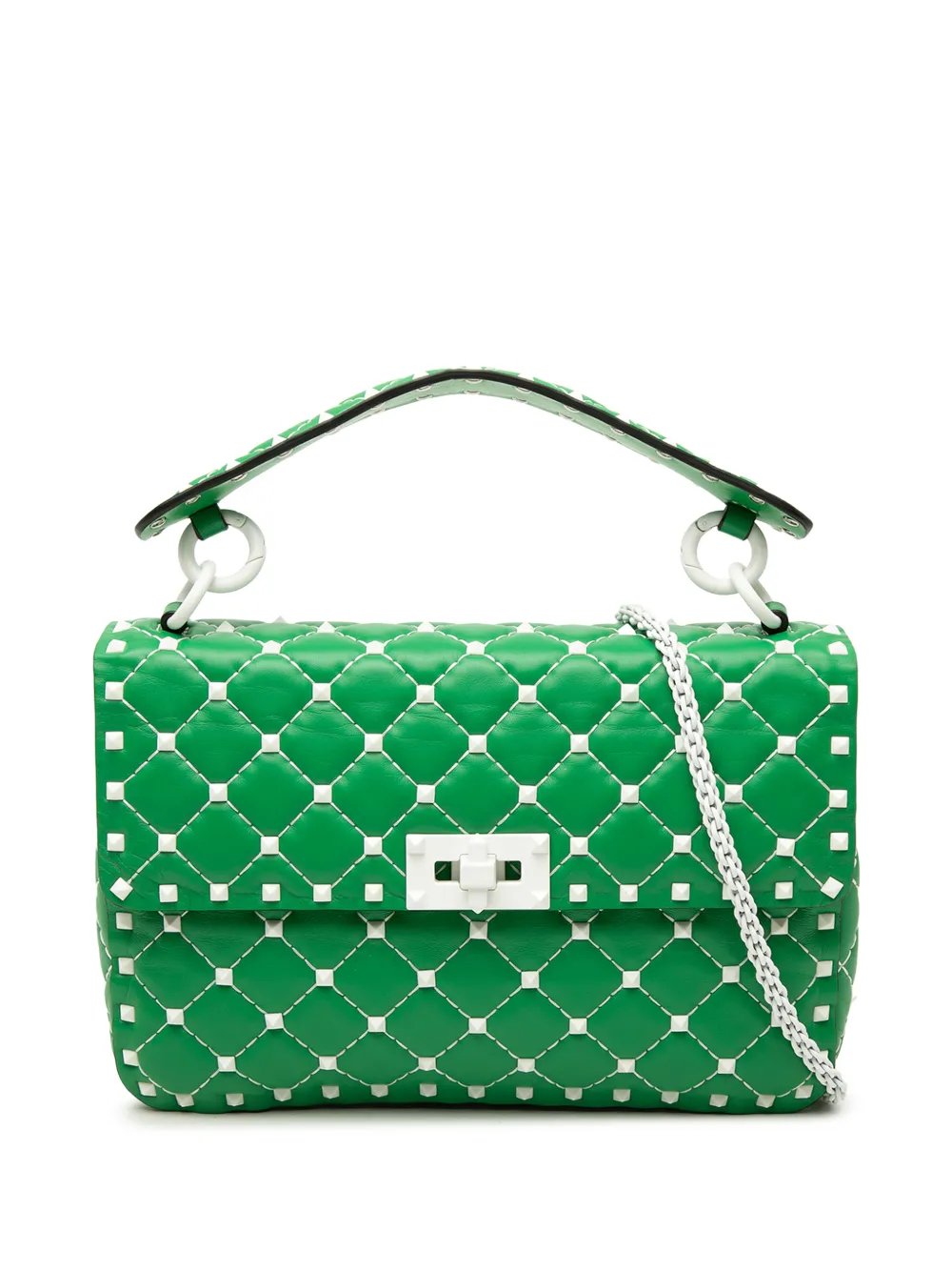 Valentino Garavani 2000-2017 Medium Nappa Rockstud Spike satchel