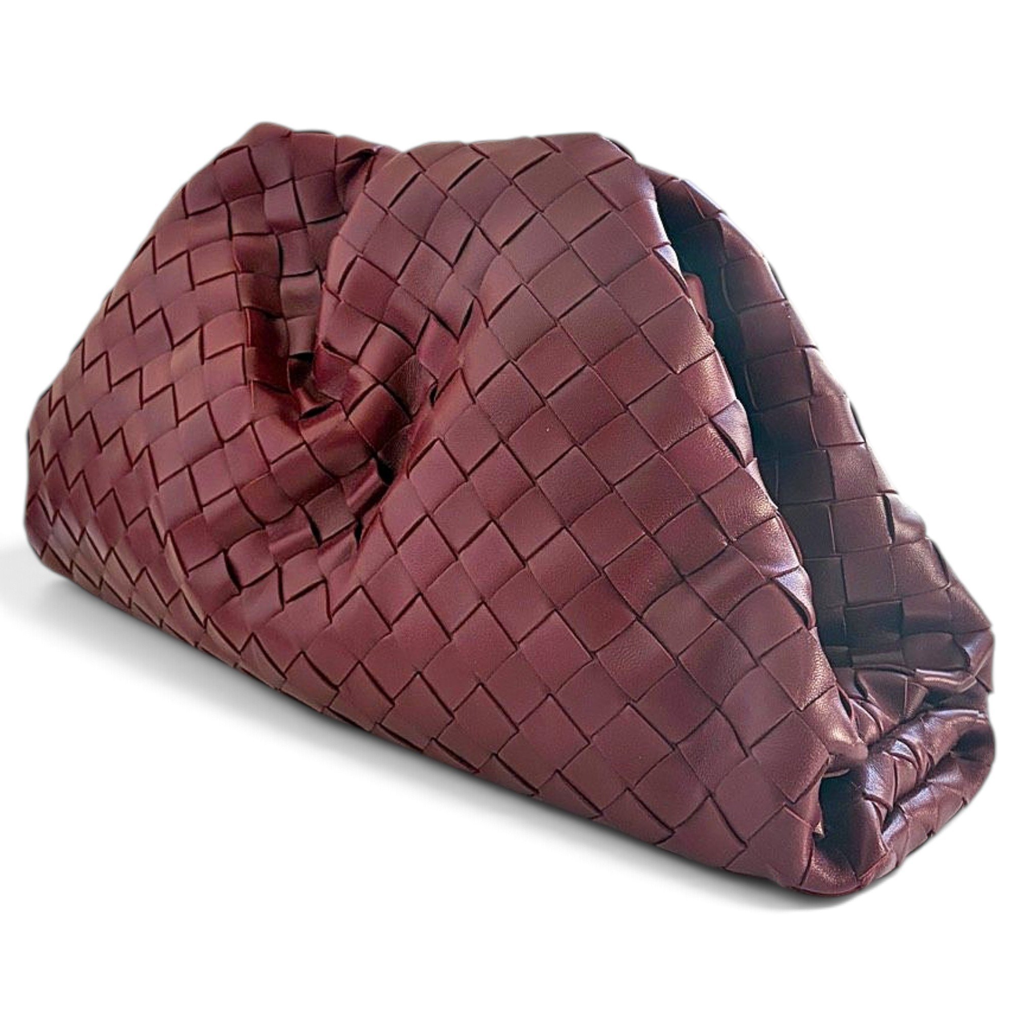 Pouch leather clutch bag