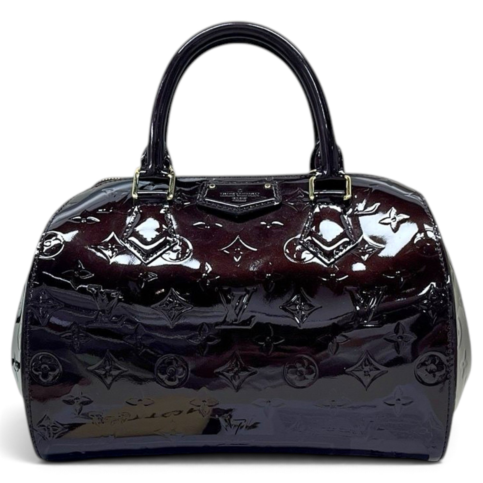 Patent leather bowling bag