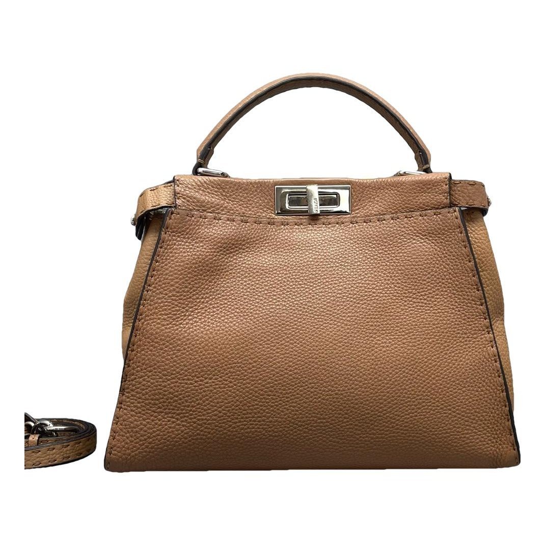 Peekaboo leather handbag
