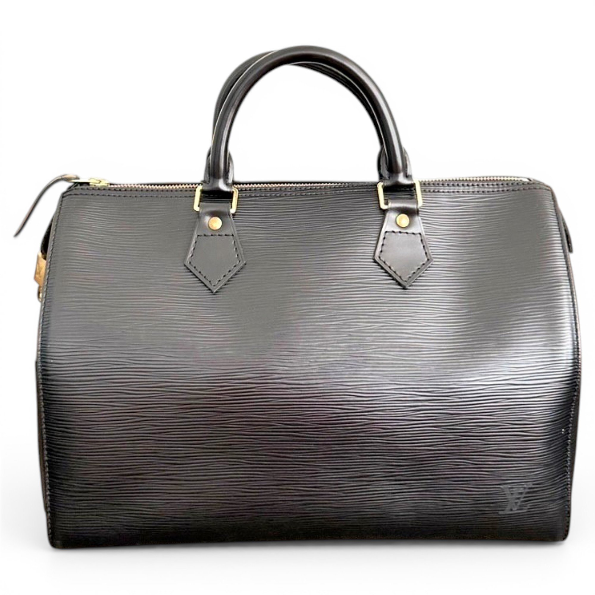 Speedy patent leather handbag