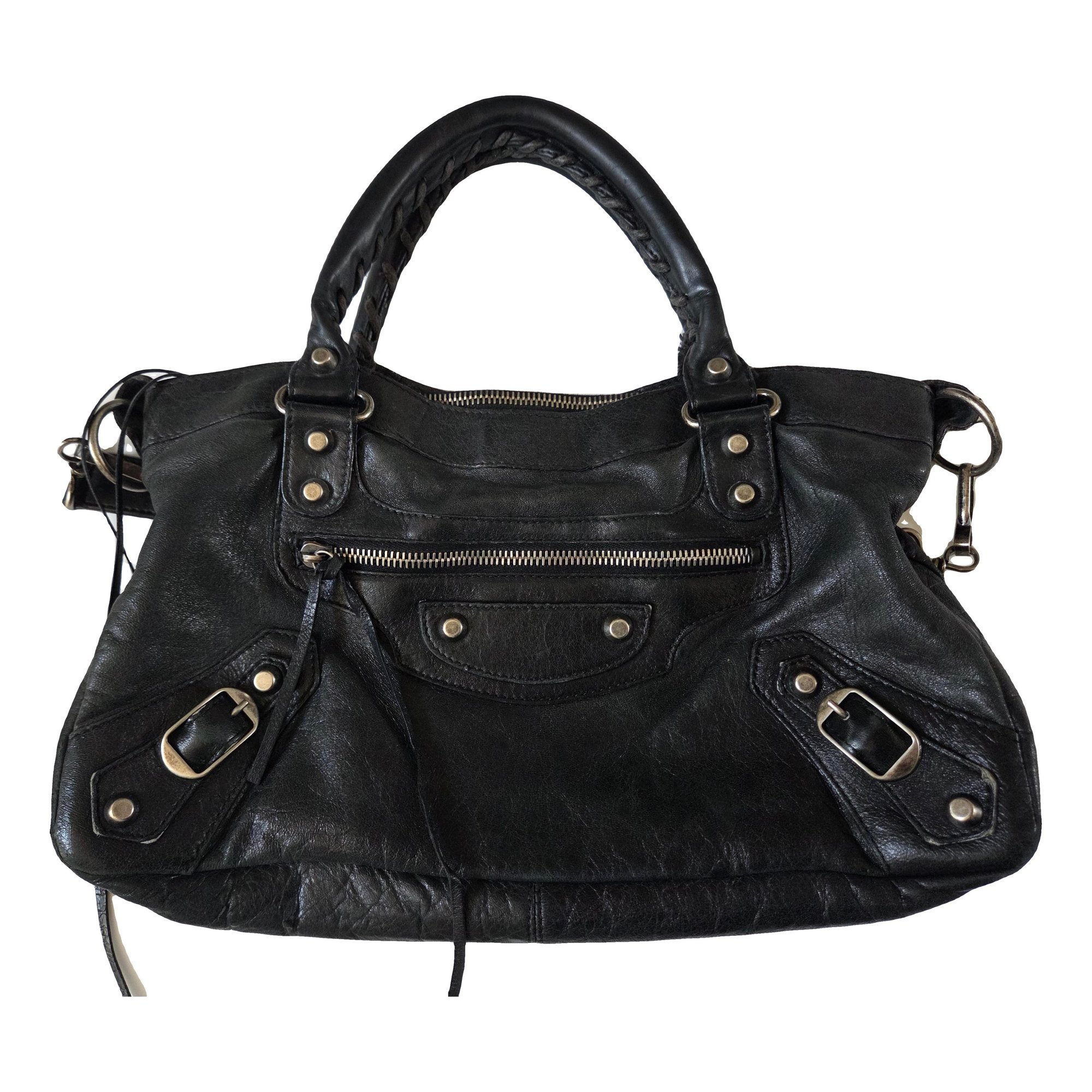 First leather handbag
