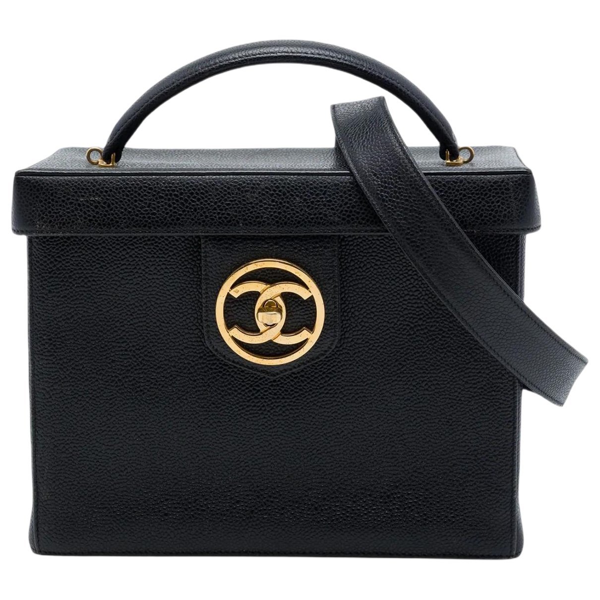 Vanity leather satchel