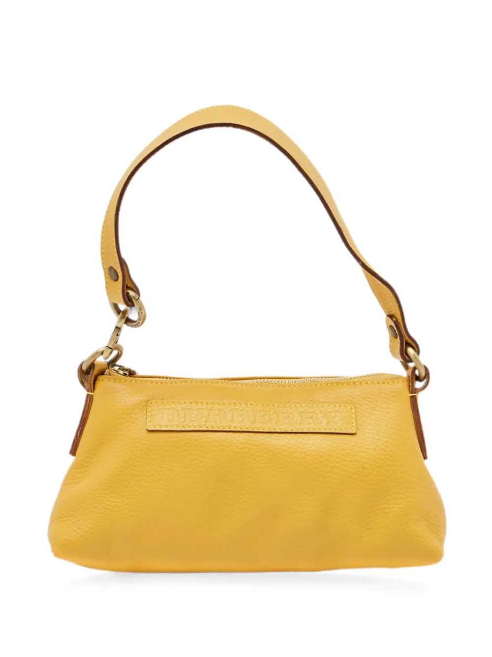 logo-detail leather shoulder bag