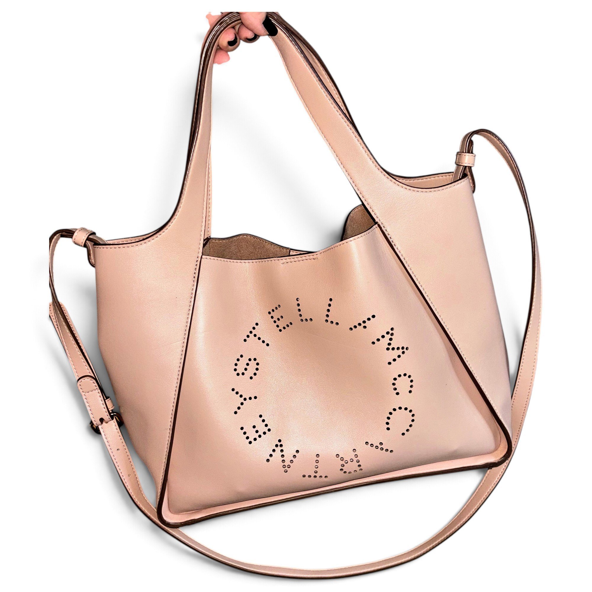 Logo vegan leather crossbody bag
