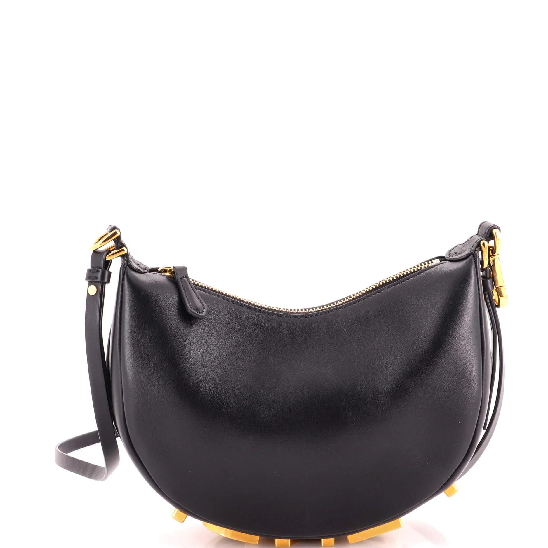 Fendigraphy leather handbag