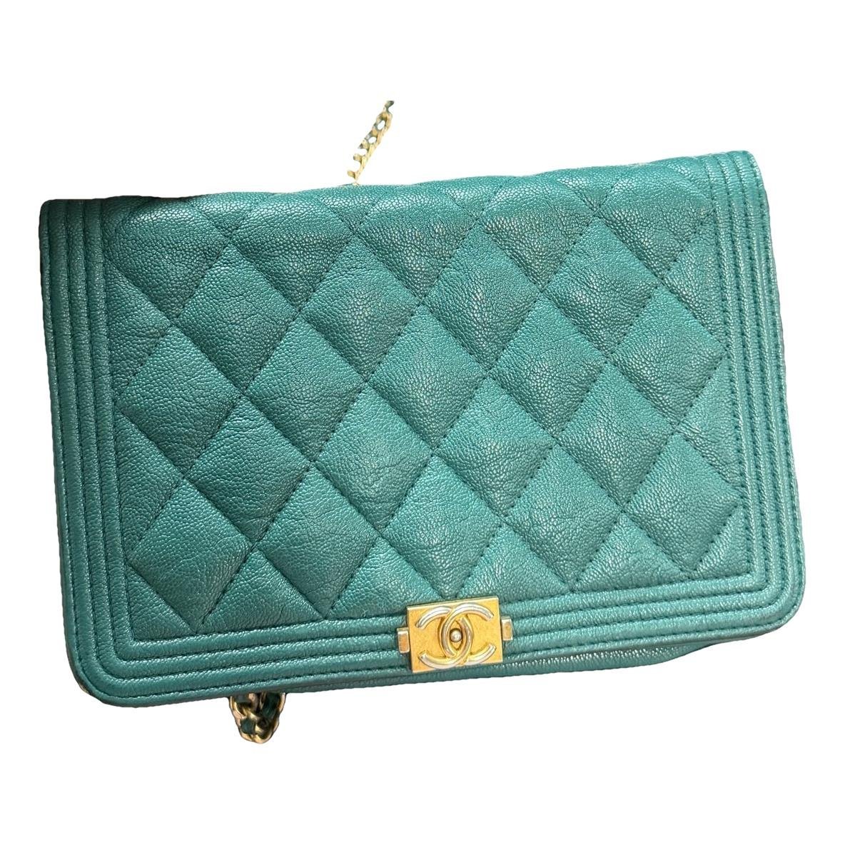 Wallet On Chain Boy leather crossbody bag