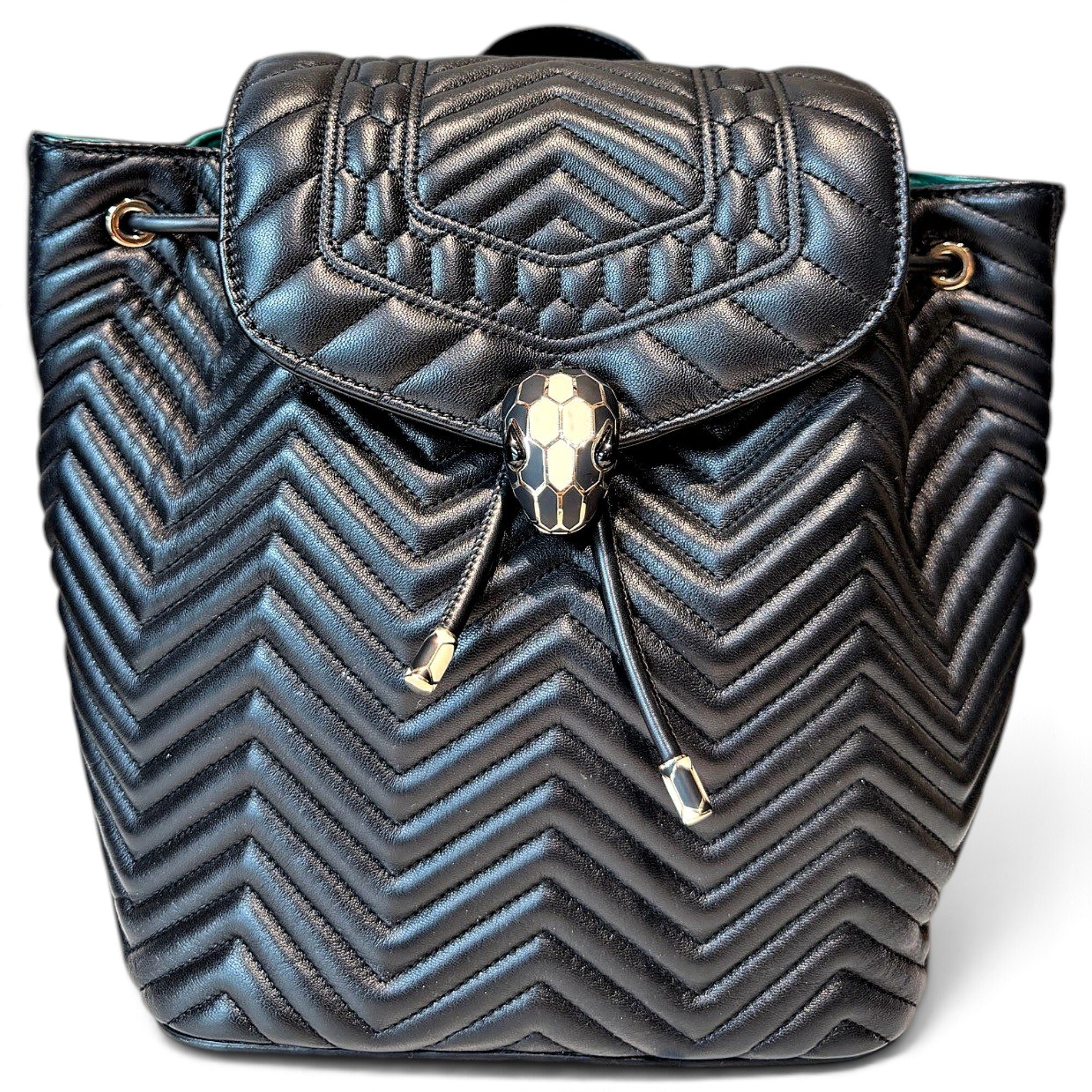 Serpenti leather backpack