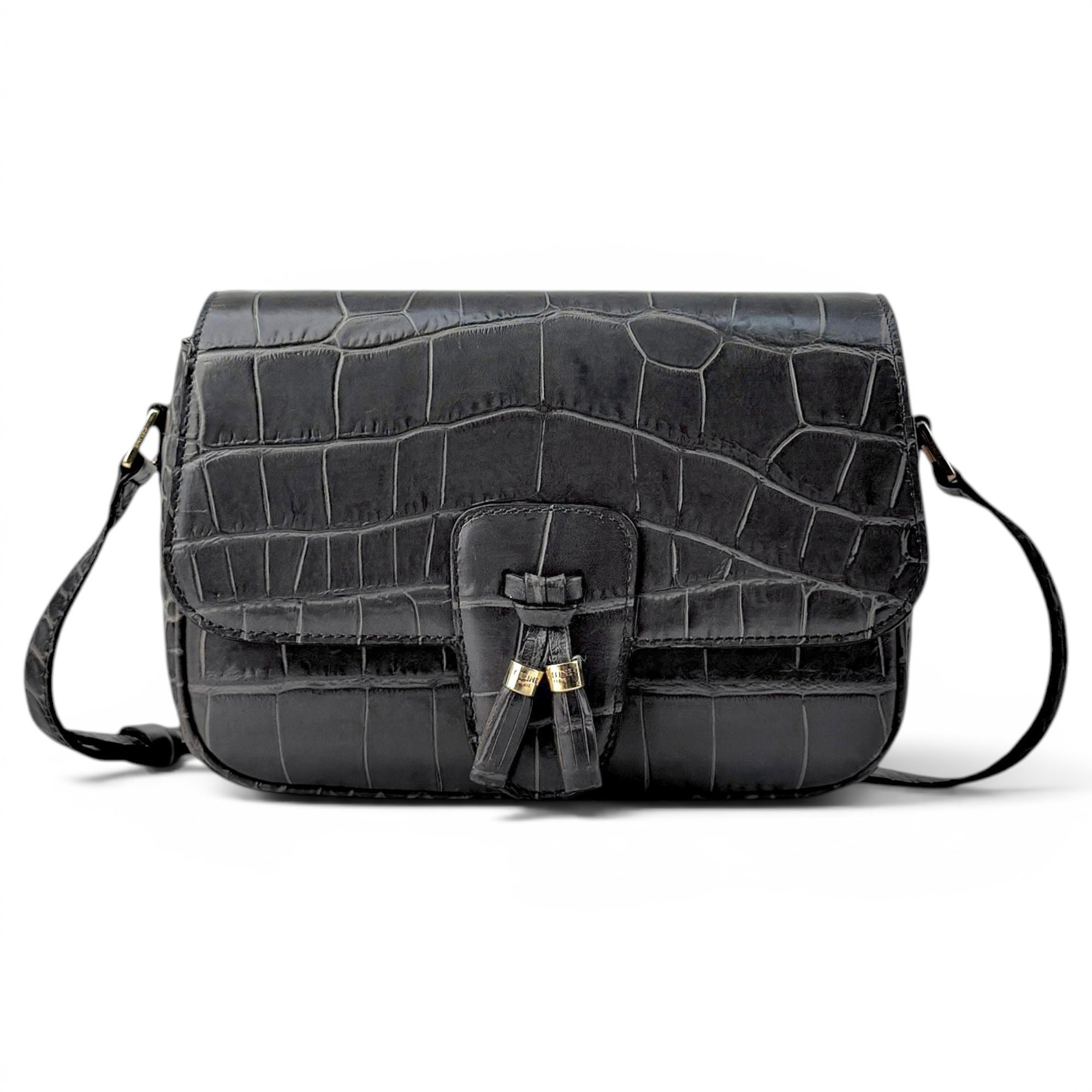 Tassels leather crossbody bag