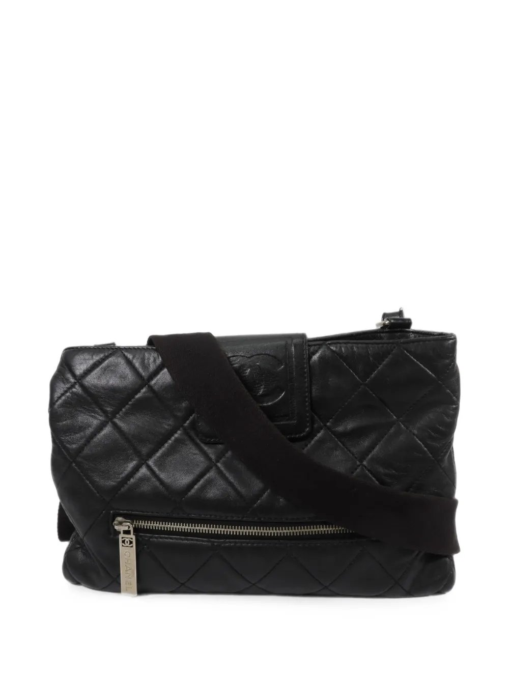 quilted leather shoulder bag