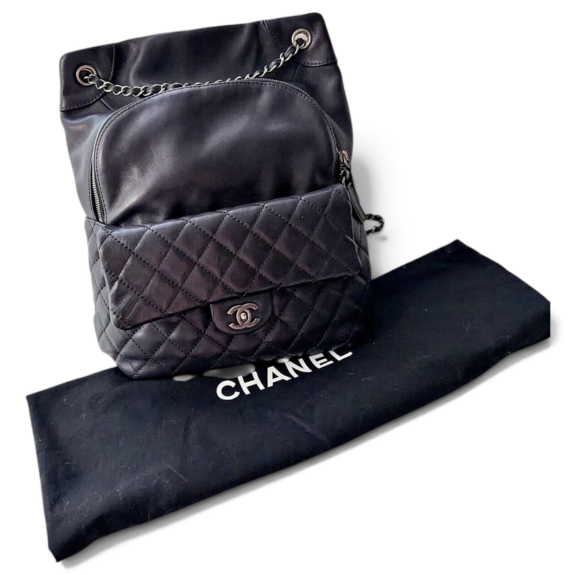 Leather backpack
