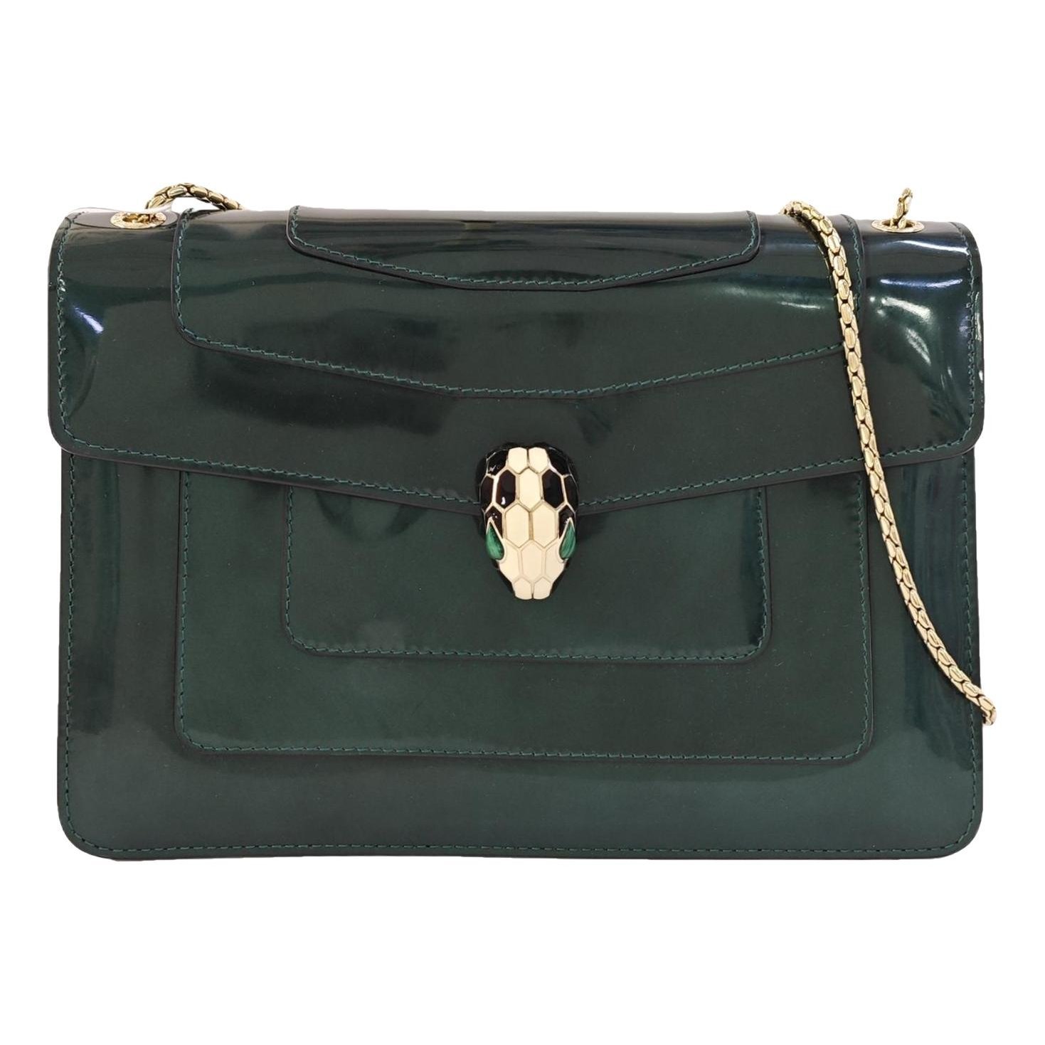 Patent leather handbag