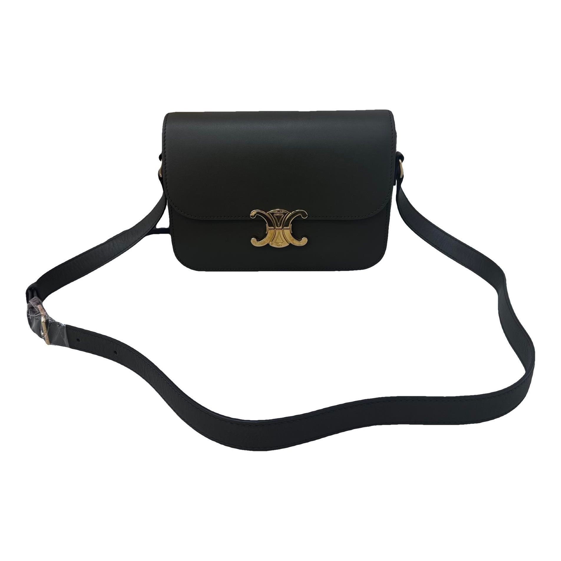 Triomphe leather handbag