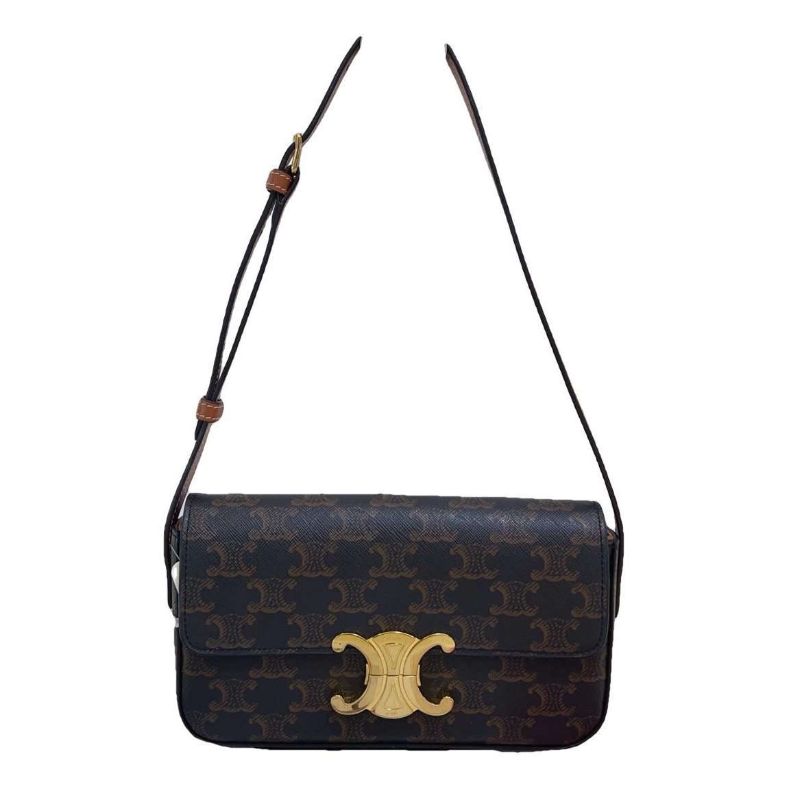 Triomphe Long leather handbag