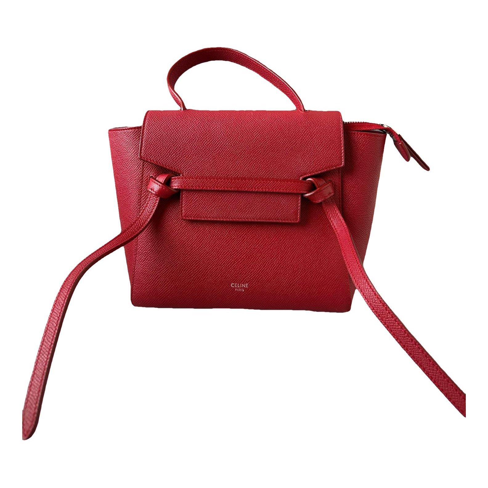 Belt leather handbag