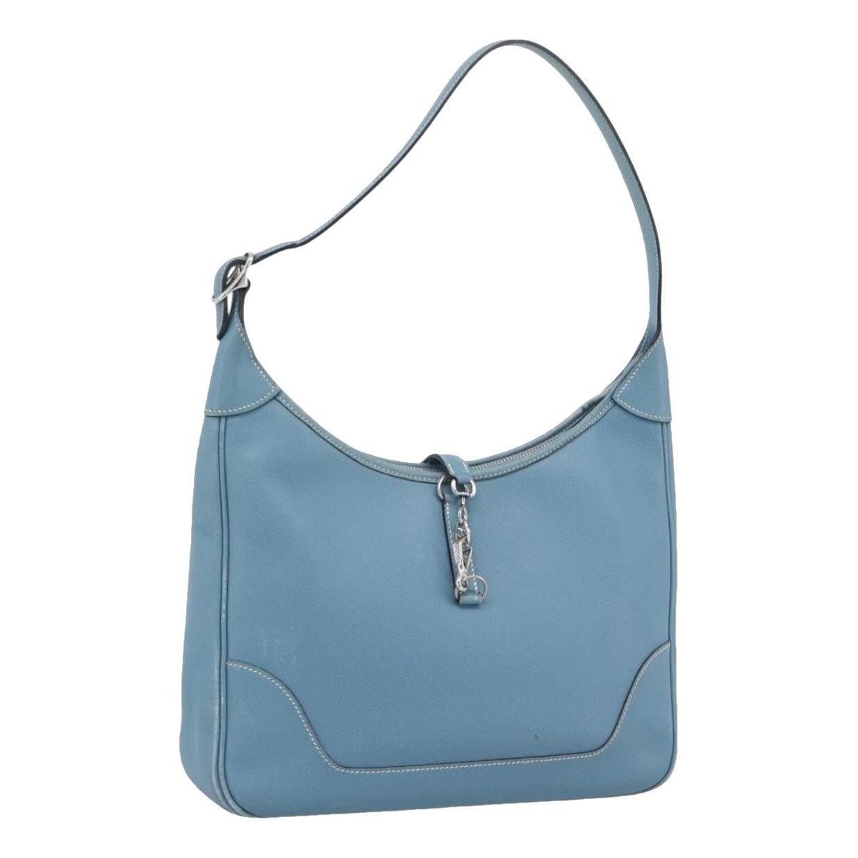 Trim leather handbag