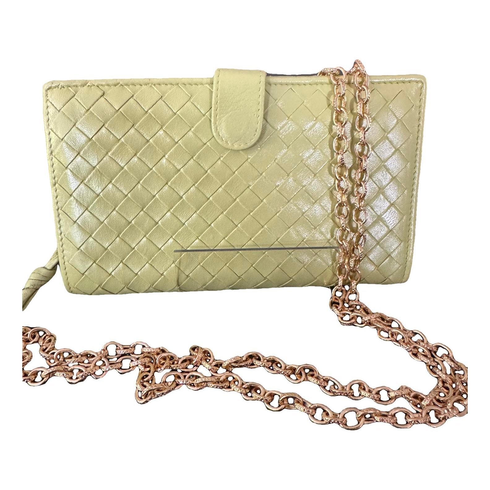 Leather clutch bag