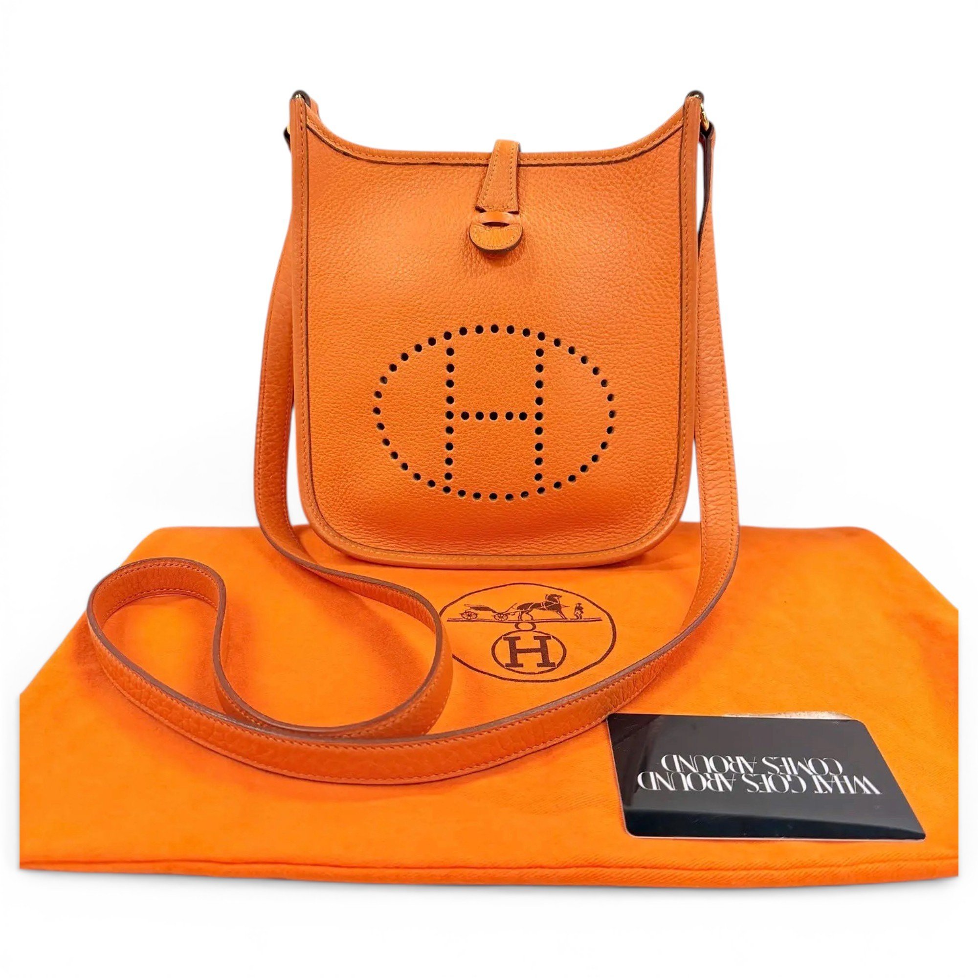 Hermes Evelyne Handbag Orange