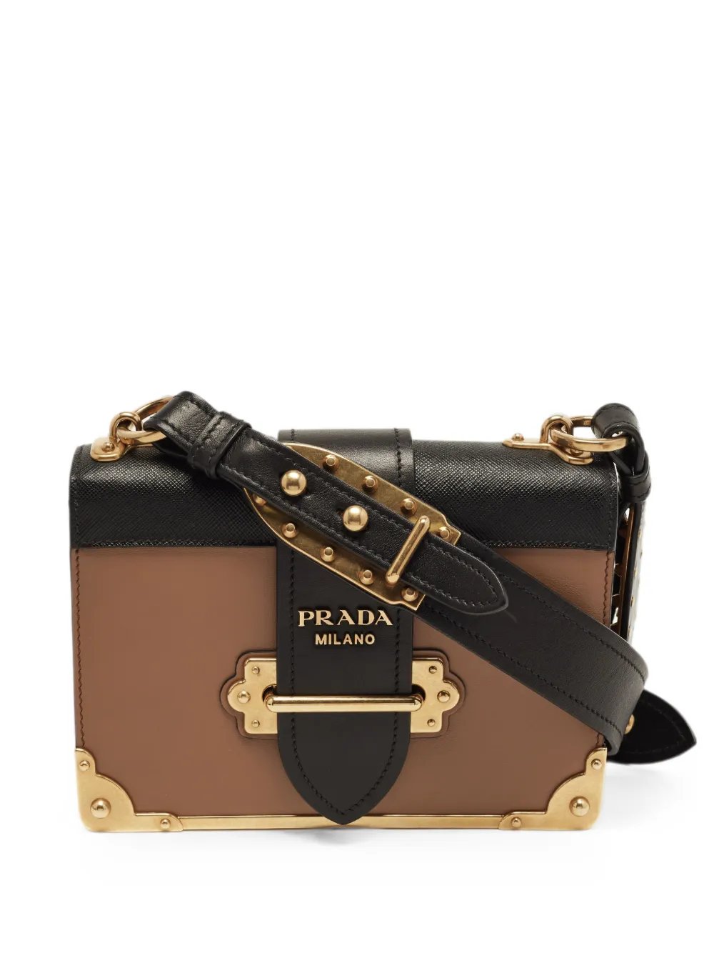 Cahier leather shoulder bag