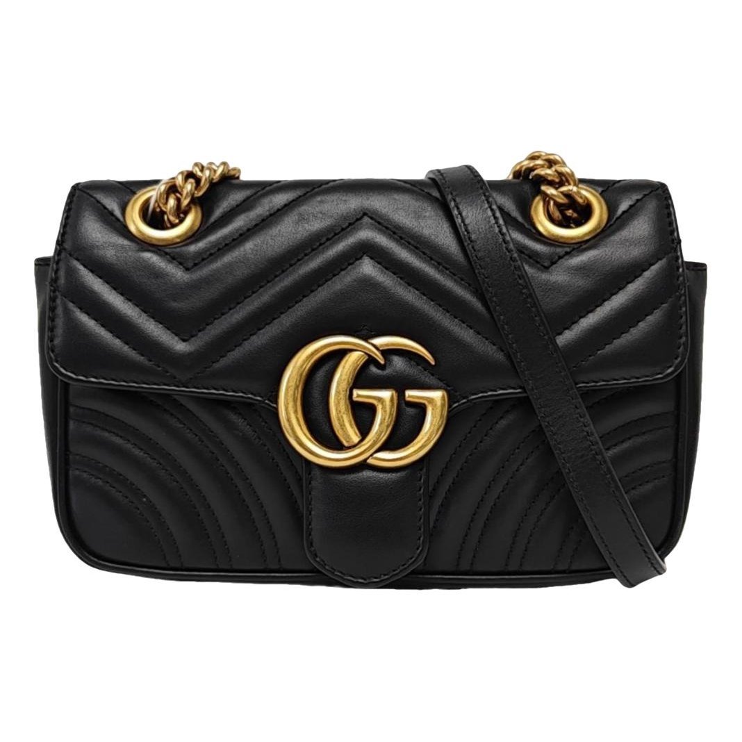 GG Marmont Flap leather crossbody bag