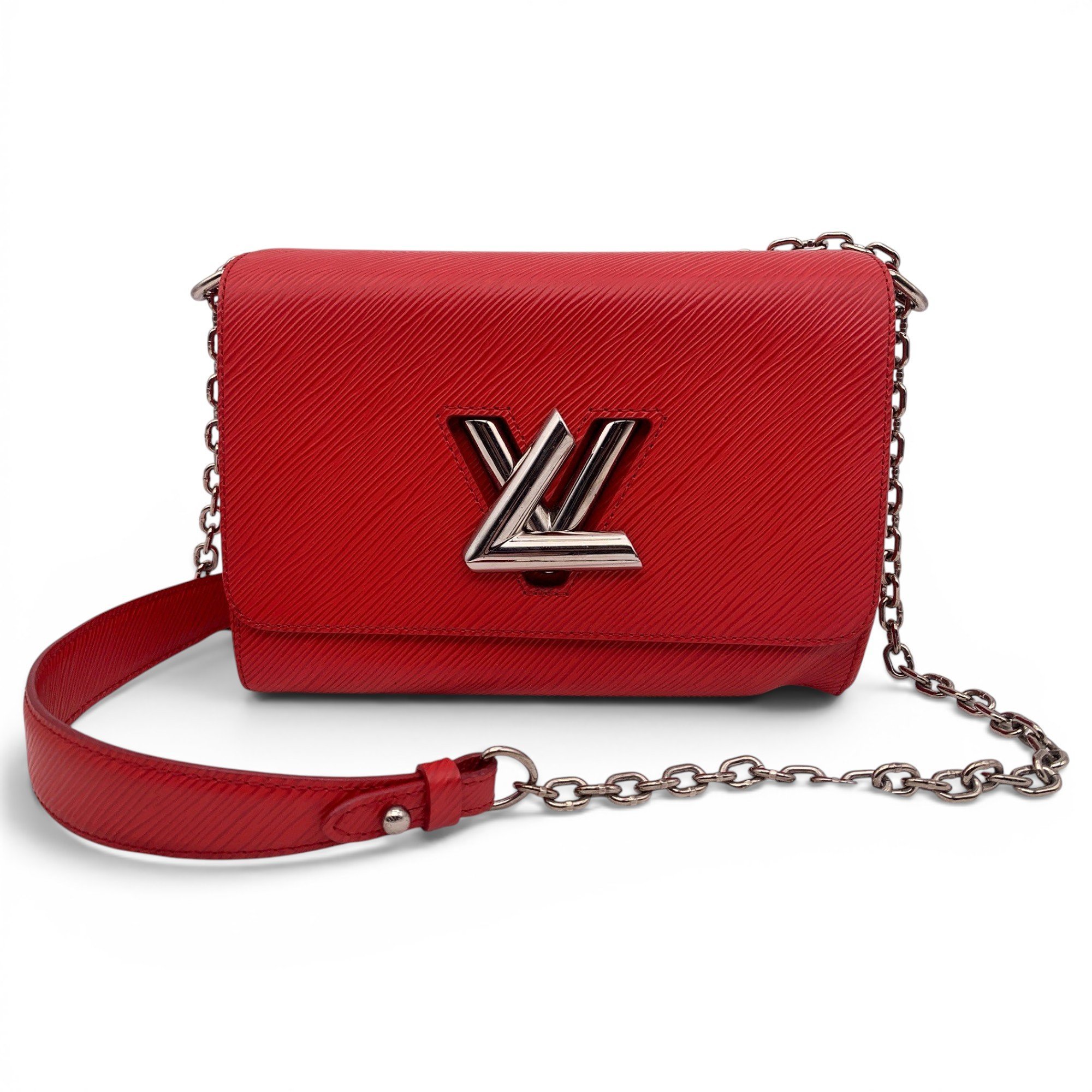 Twist leather handbag