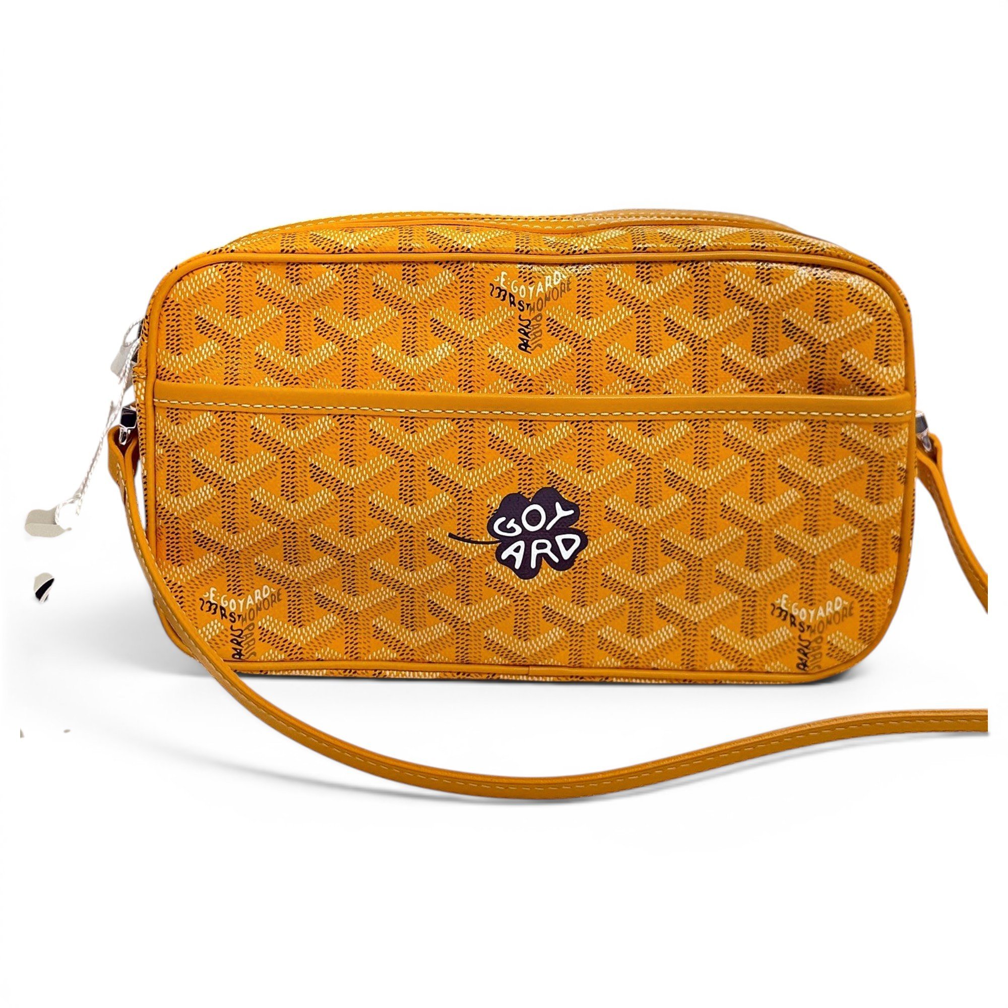 Cap vert leather crossbody bag