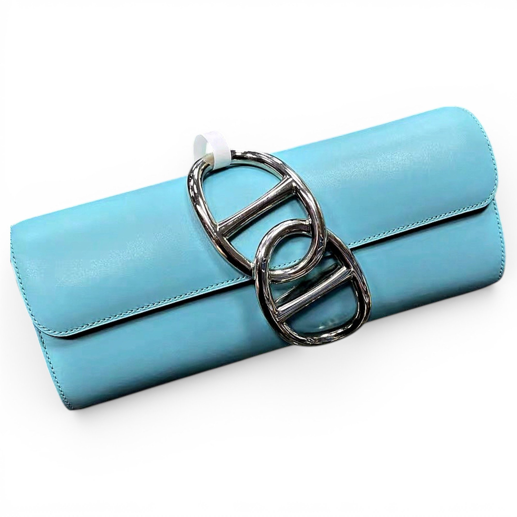 Egée leather clutch bag