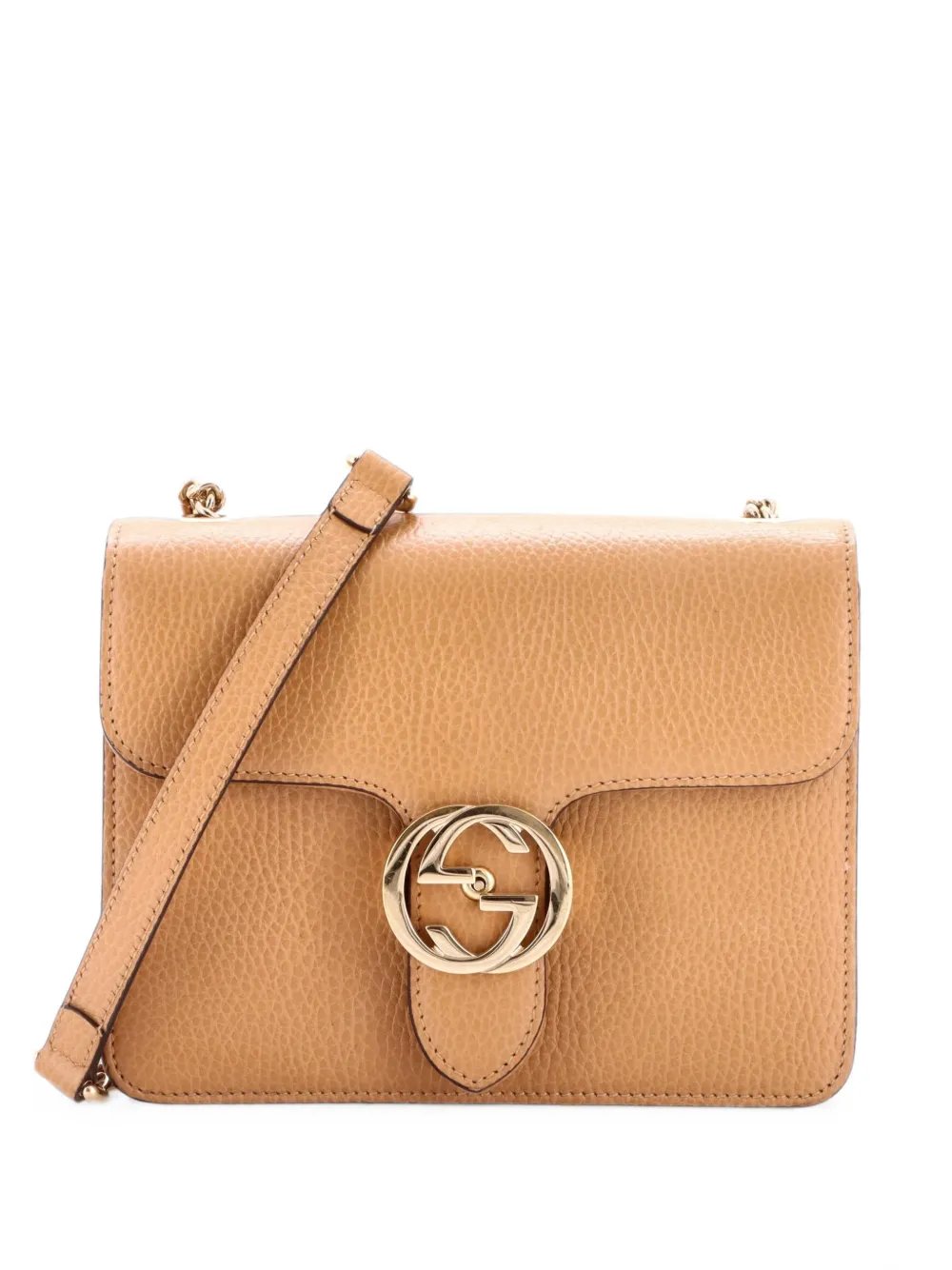Interlocking Leather Small shoulder bag