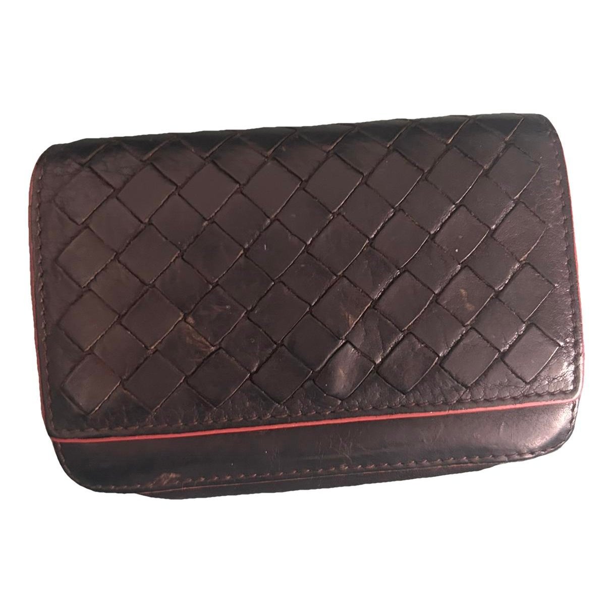 Leather clutch bag