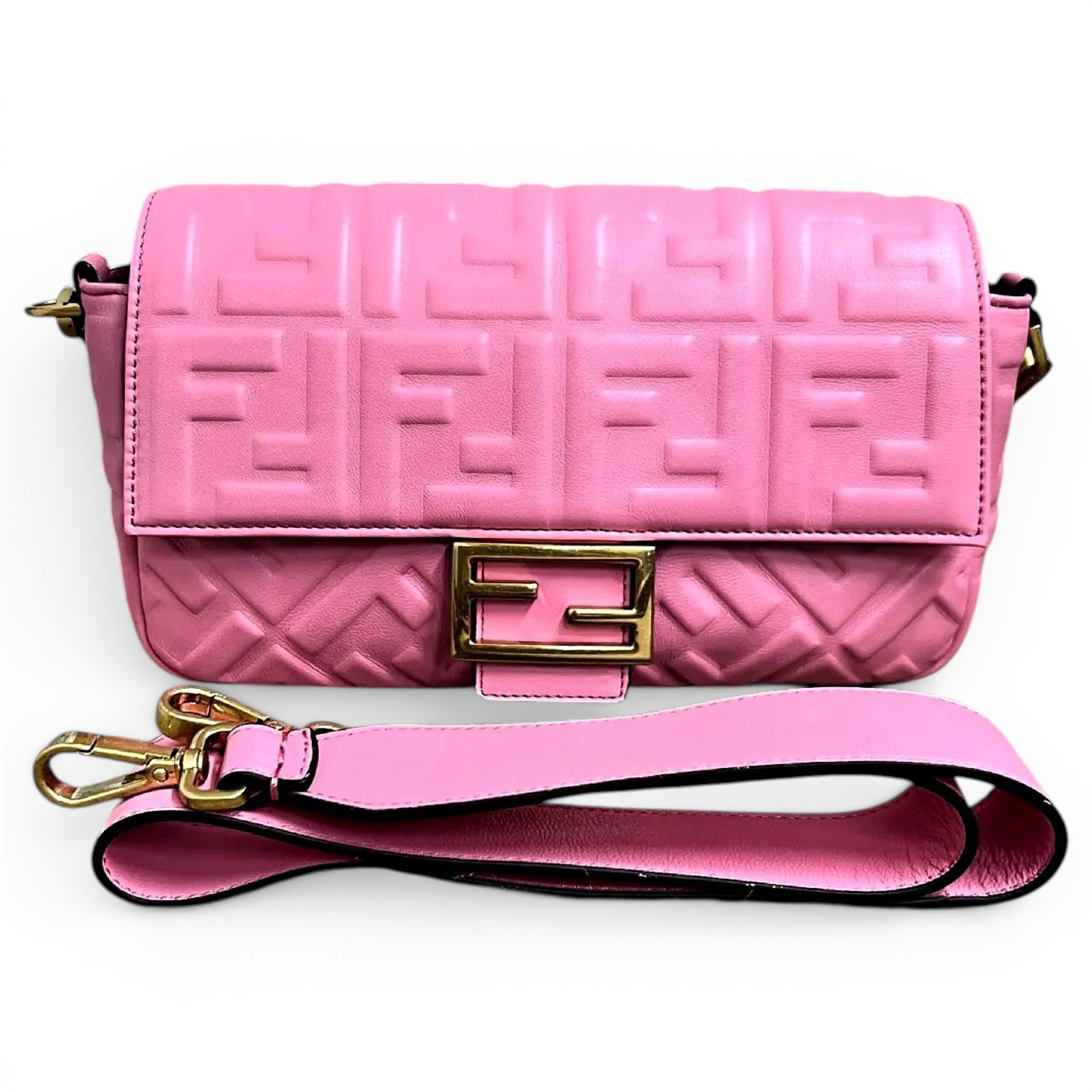 Baguette leather handbag