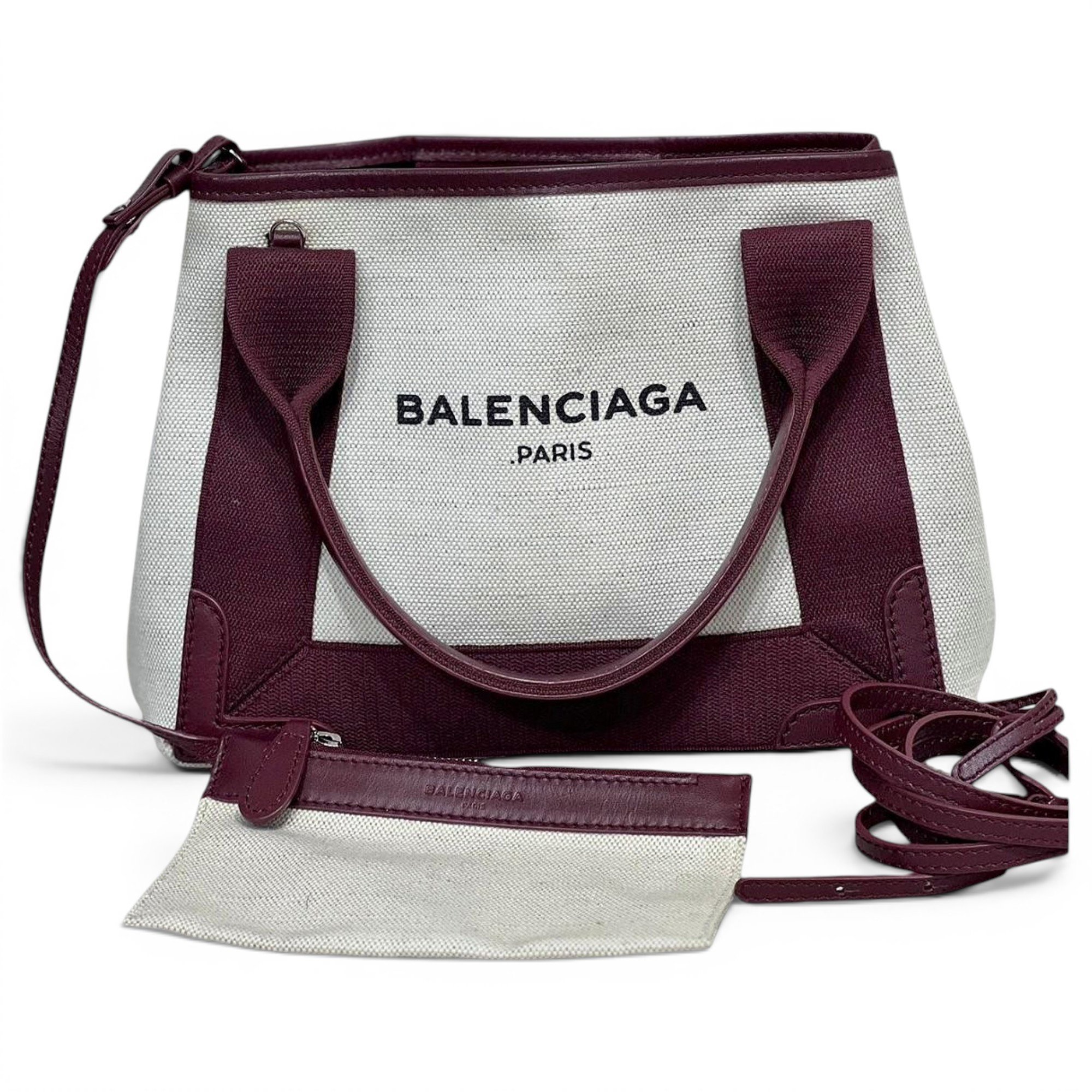 Navy cabas cloth tote