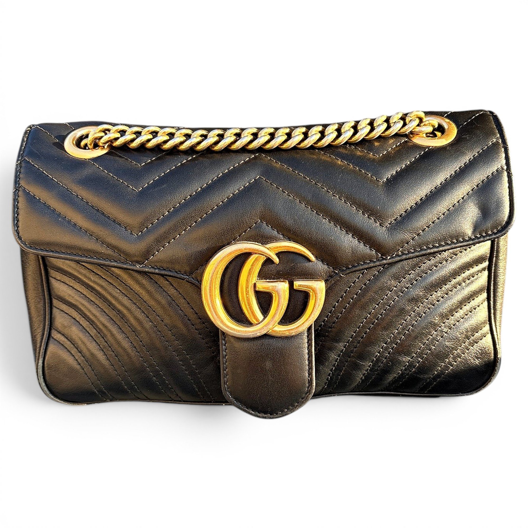 GG Marmont Chain Flap leather handbag