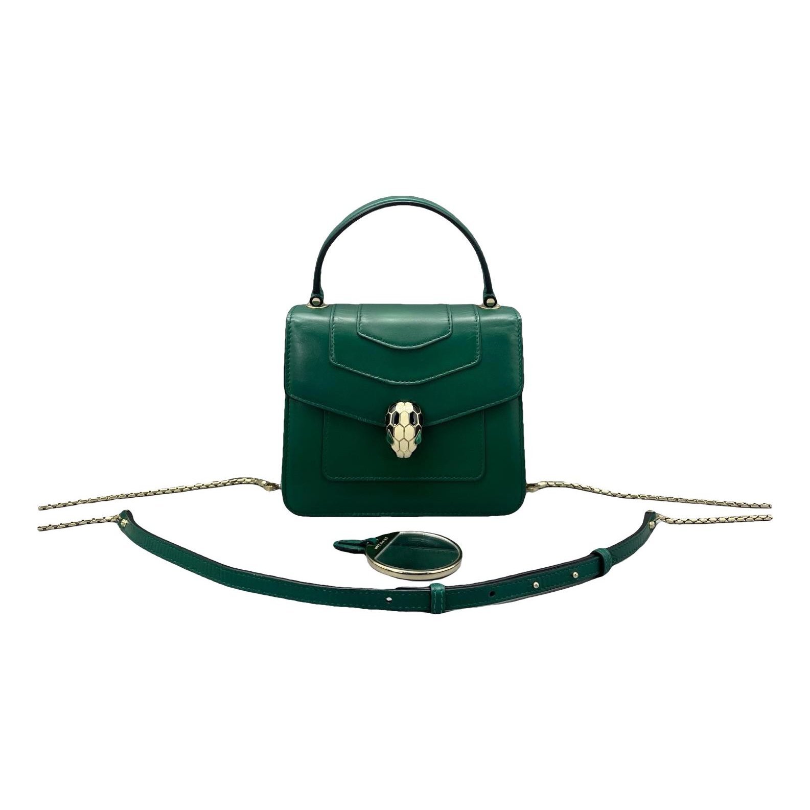 Serpenti leather handbag