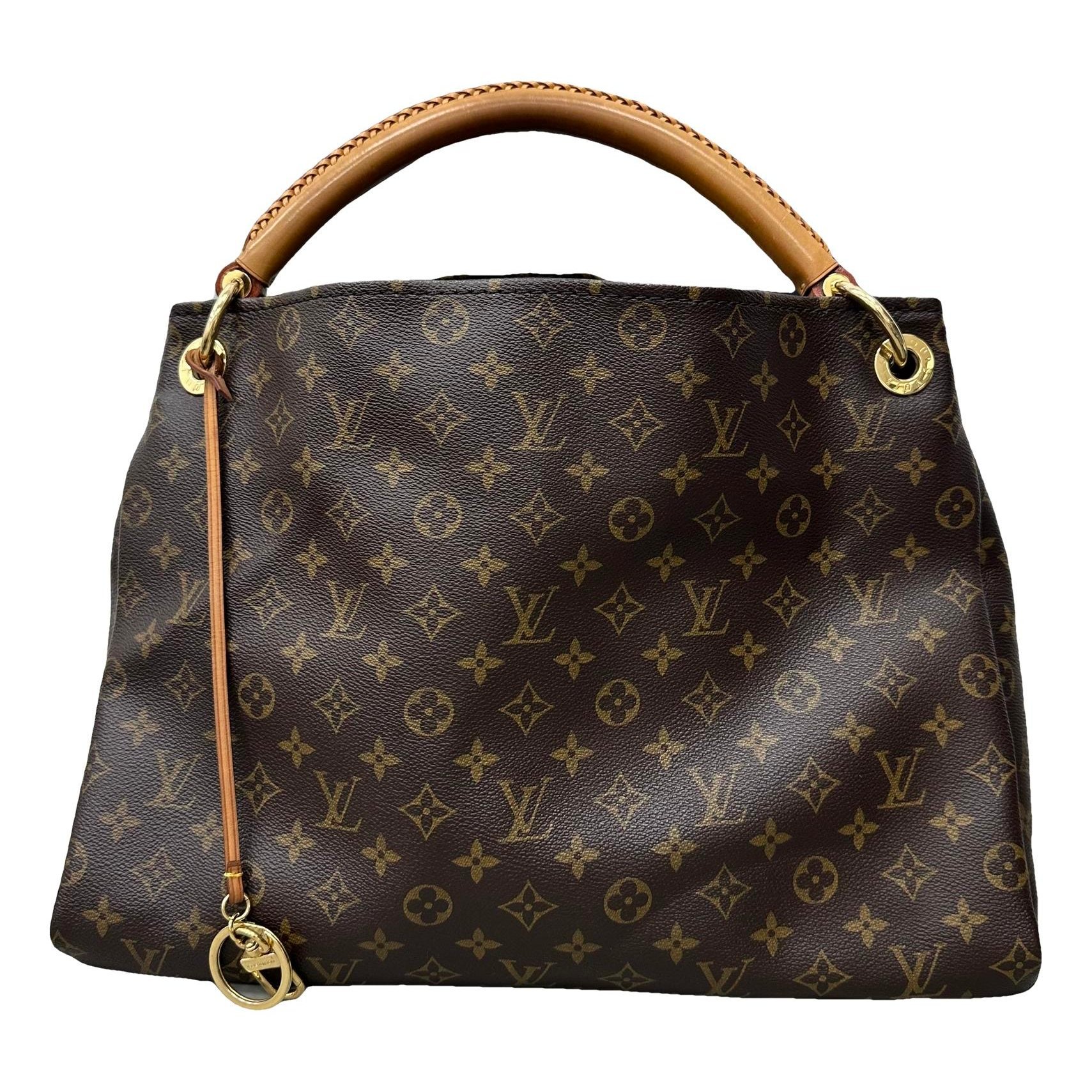Artsy leather handbag