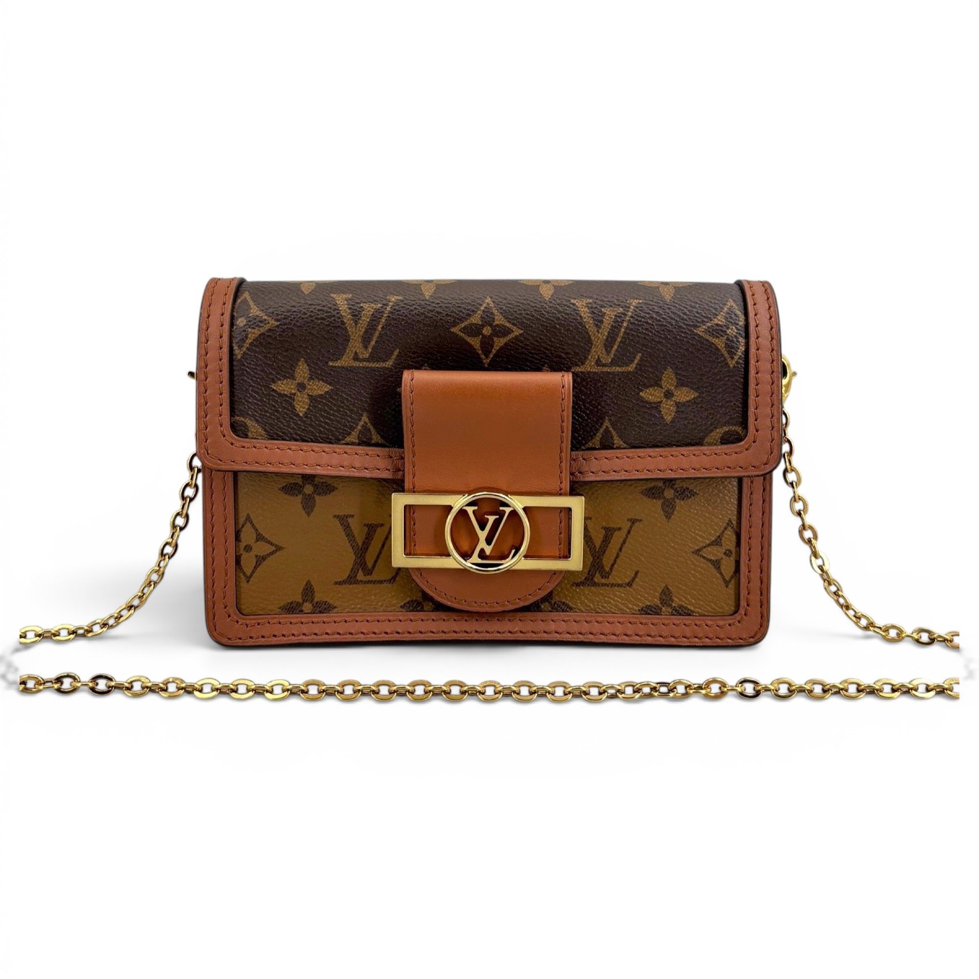 Dauphine leather crossbody bag