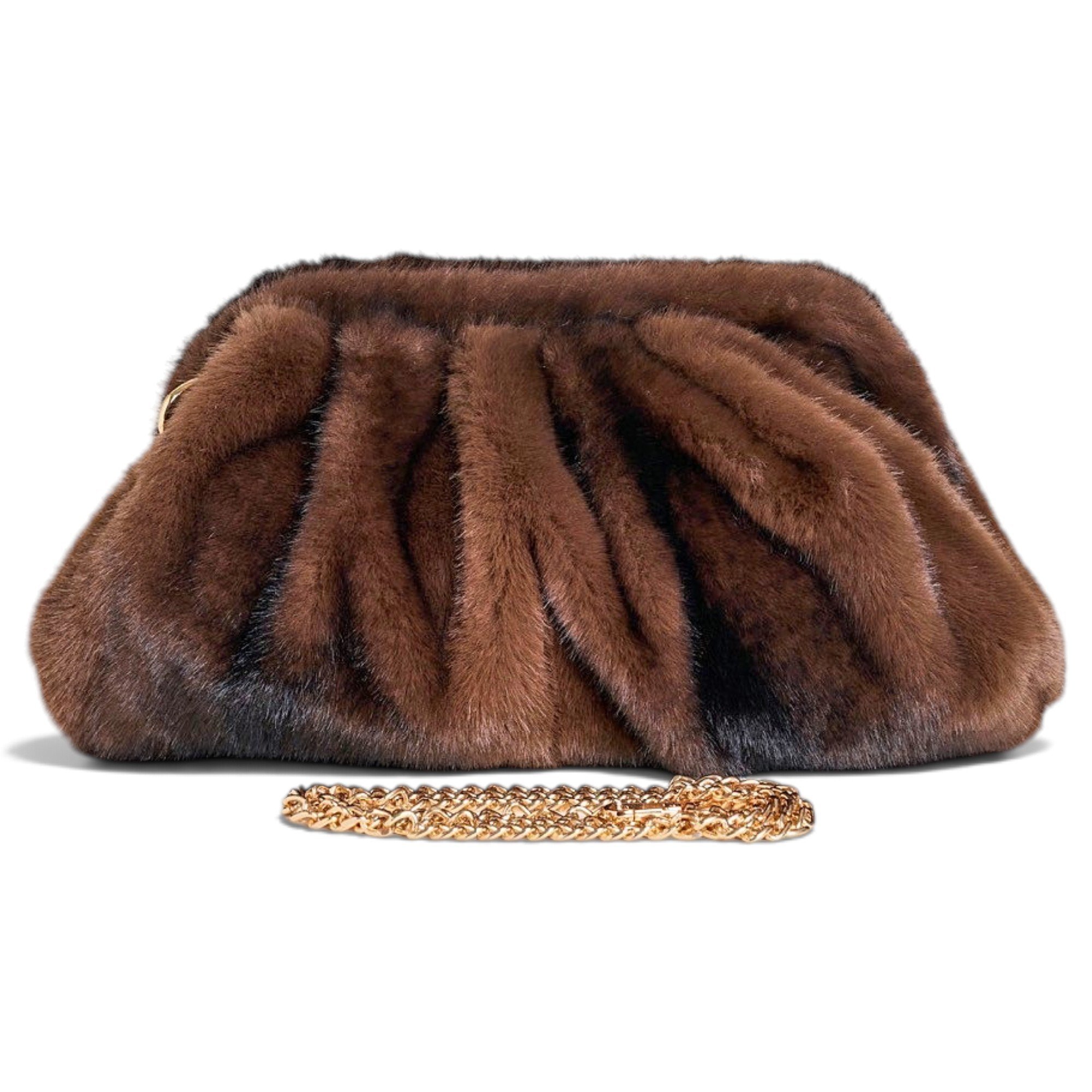 Faux fur handbag