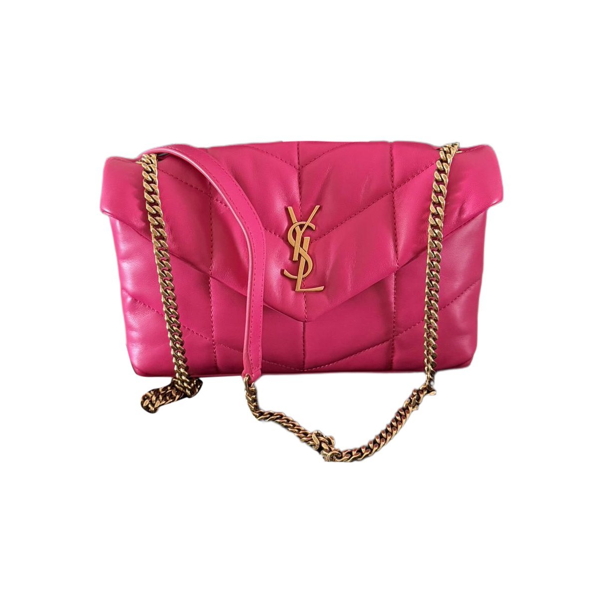 Leather clutch bag