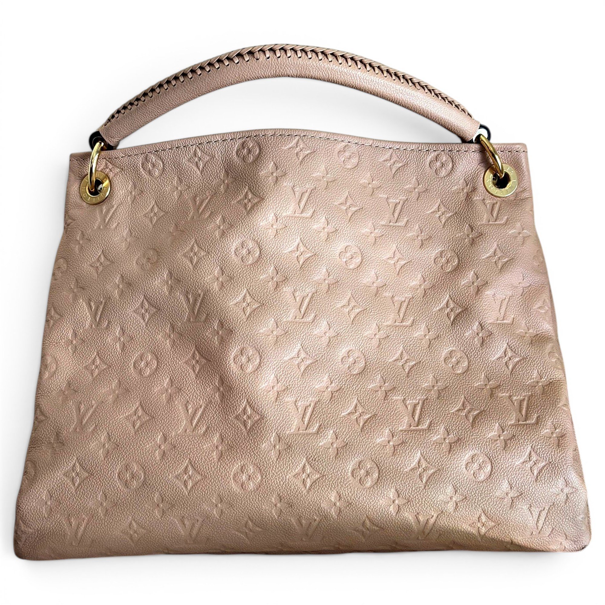 Artsy leather handbag