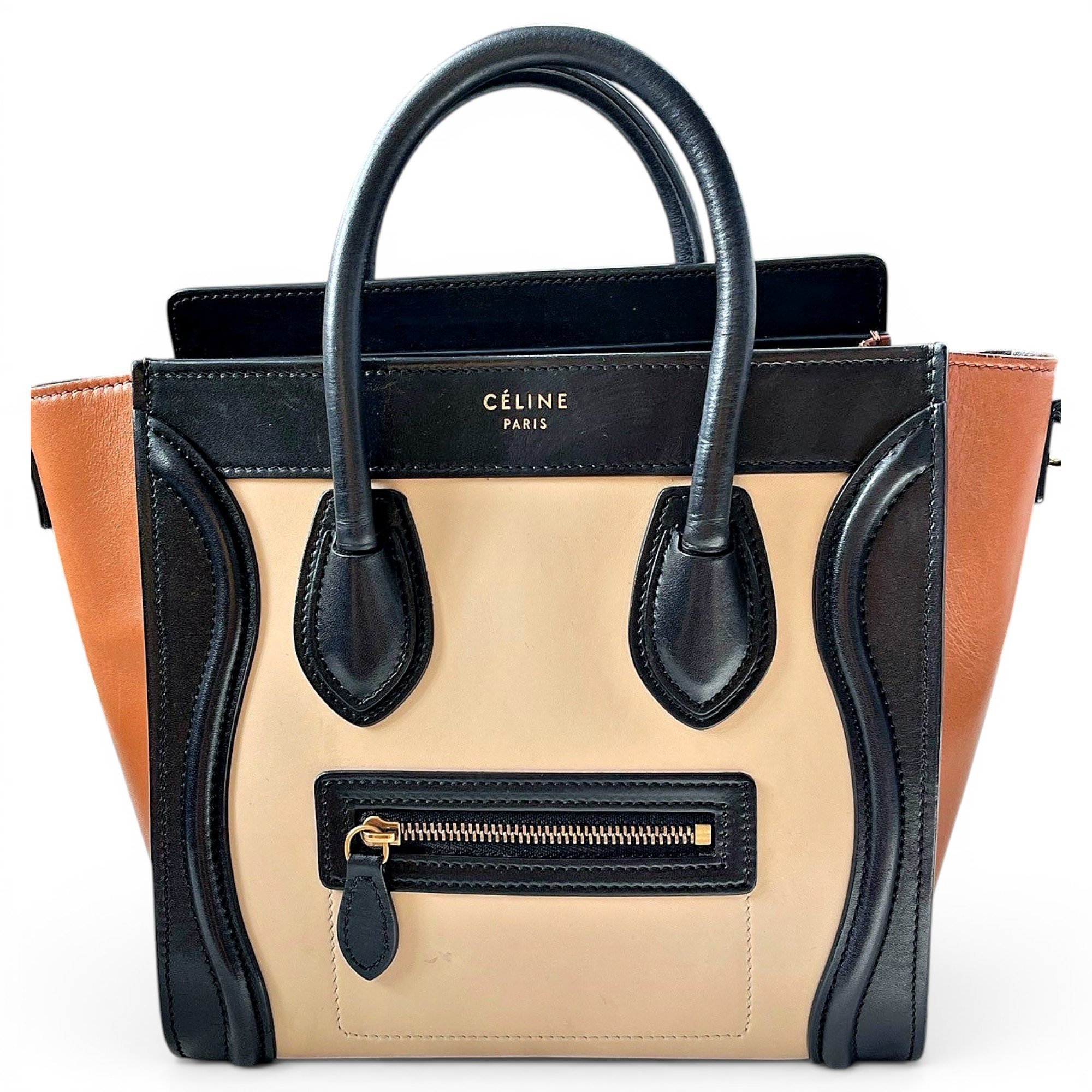 Nano Luggage leather handbag