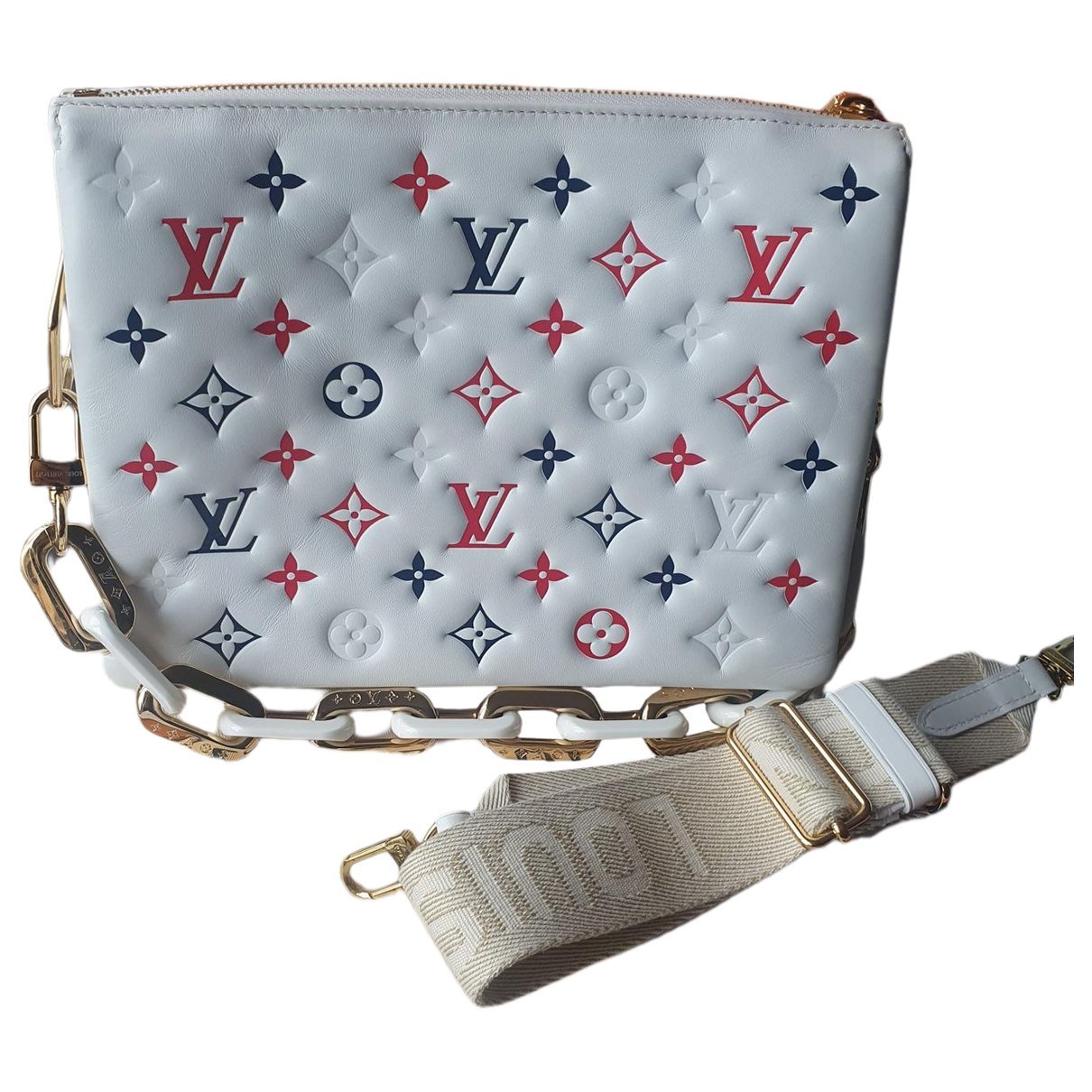 Coussin leather handbag