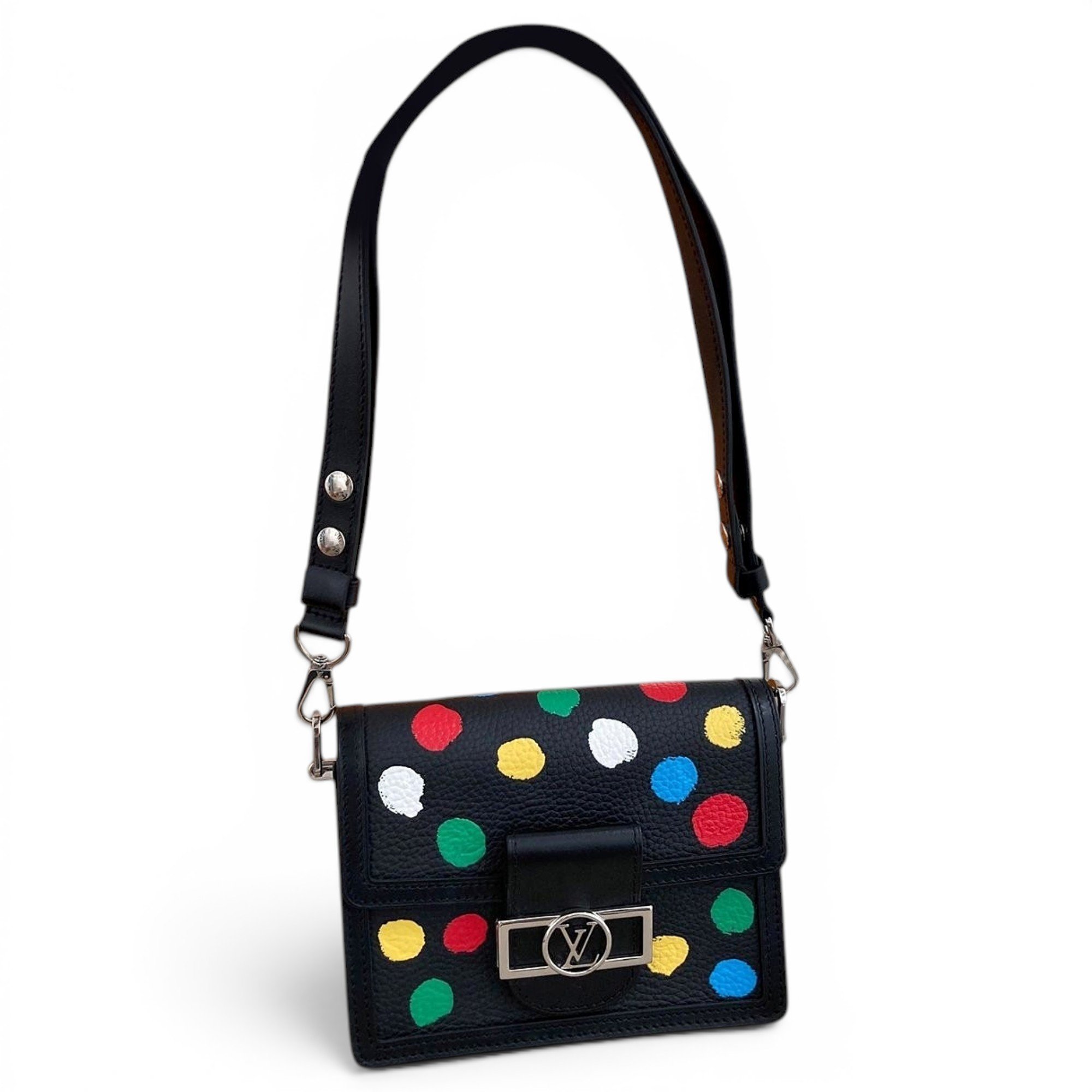 Dauphine leather handbag