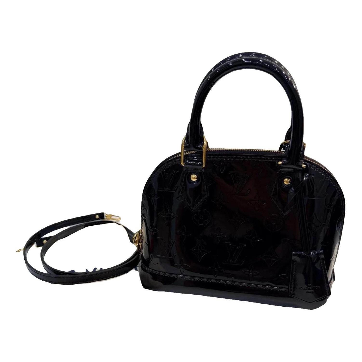 Alma BB patent leather bowling bag
