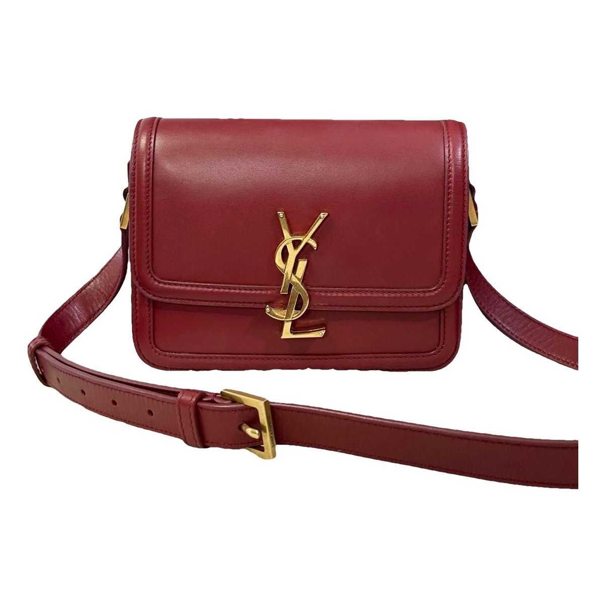 Solférino leather handbag