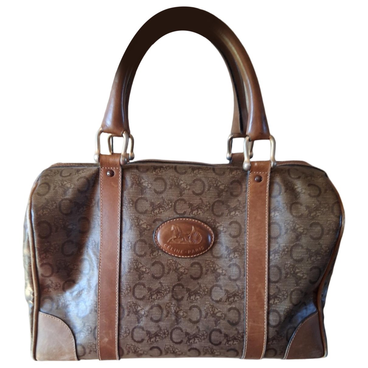 Leather bowling bag