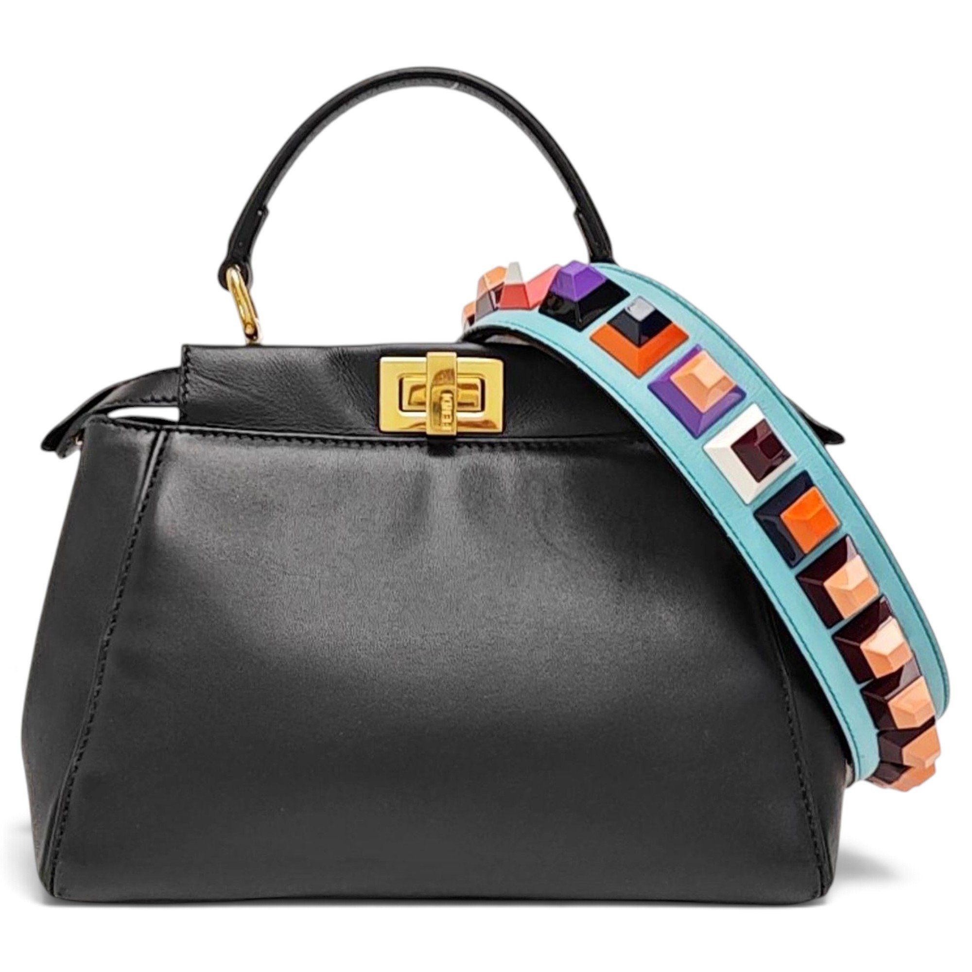 Peekaboo leather handbag