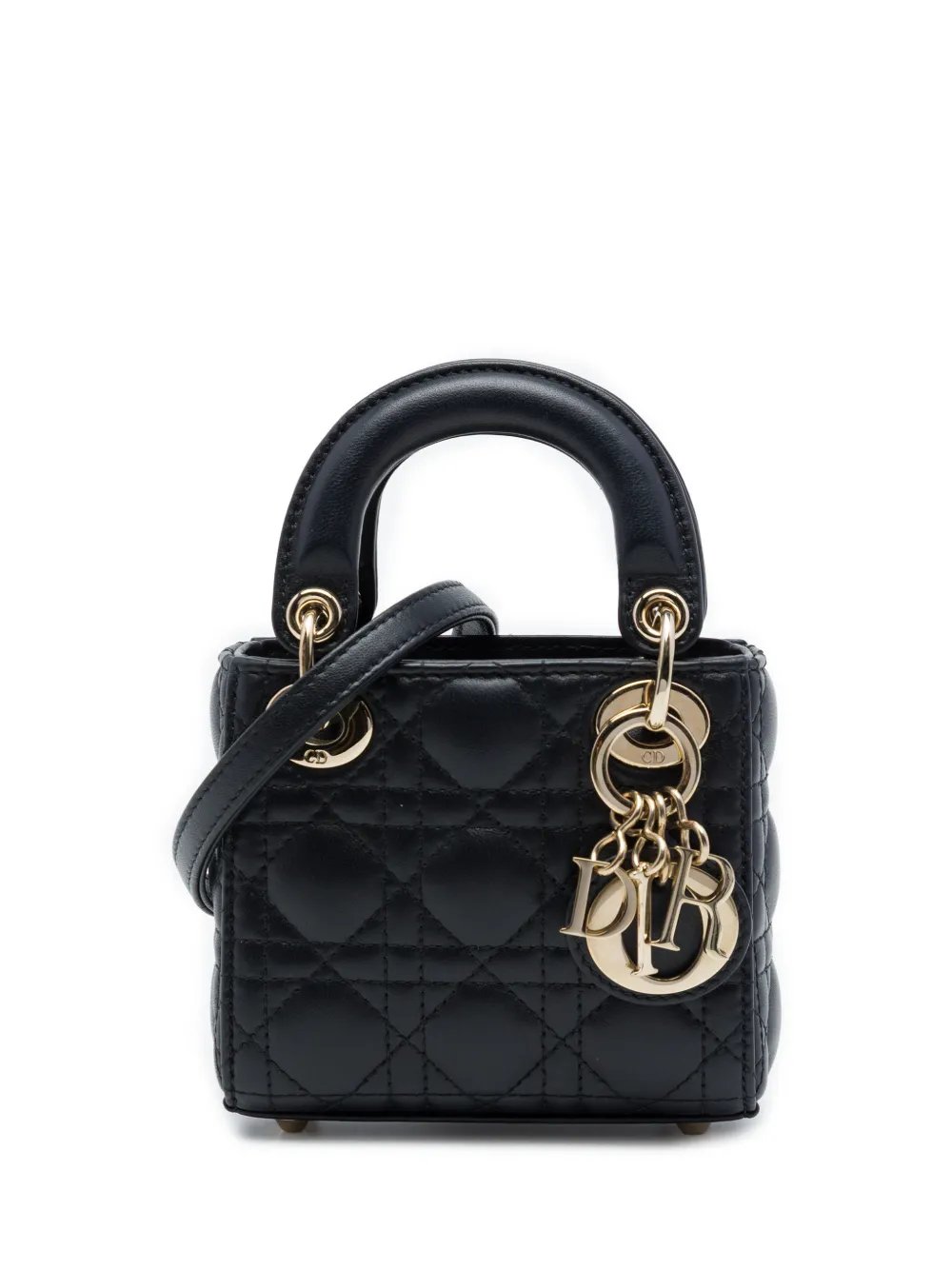2022 Micro Lambskin Cannage Lady Dior satchel