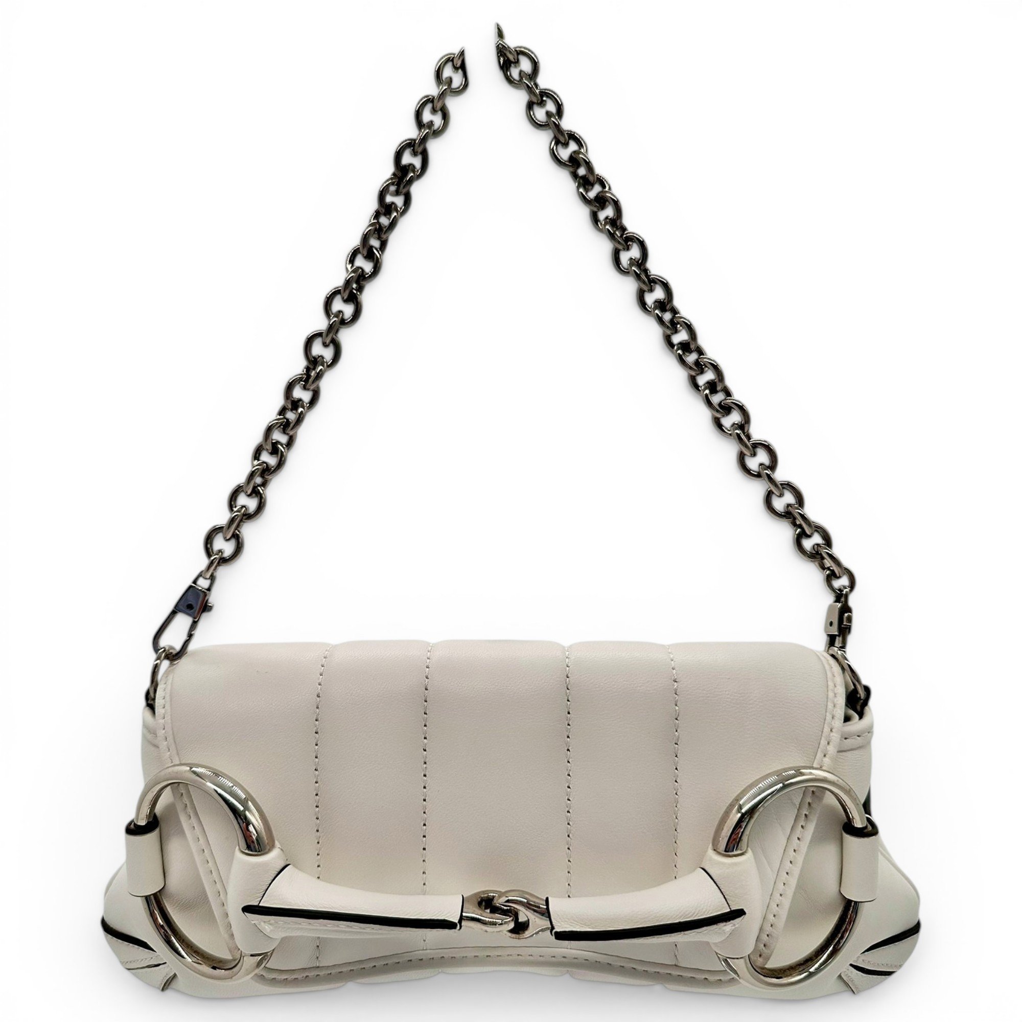 Horsebit Chain leather handbag